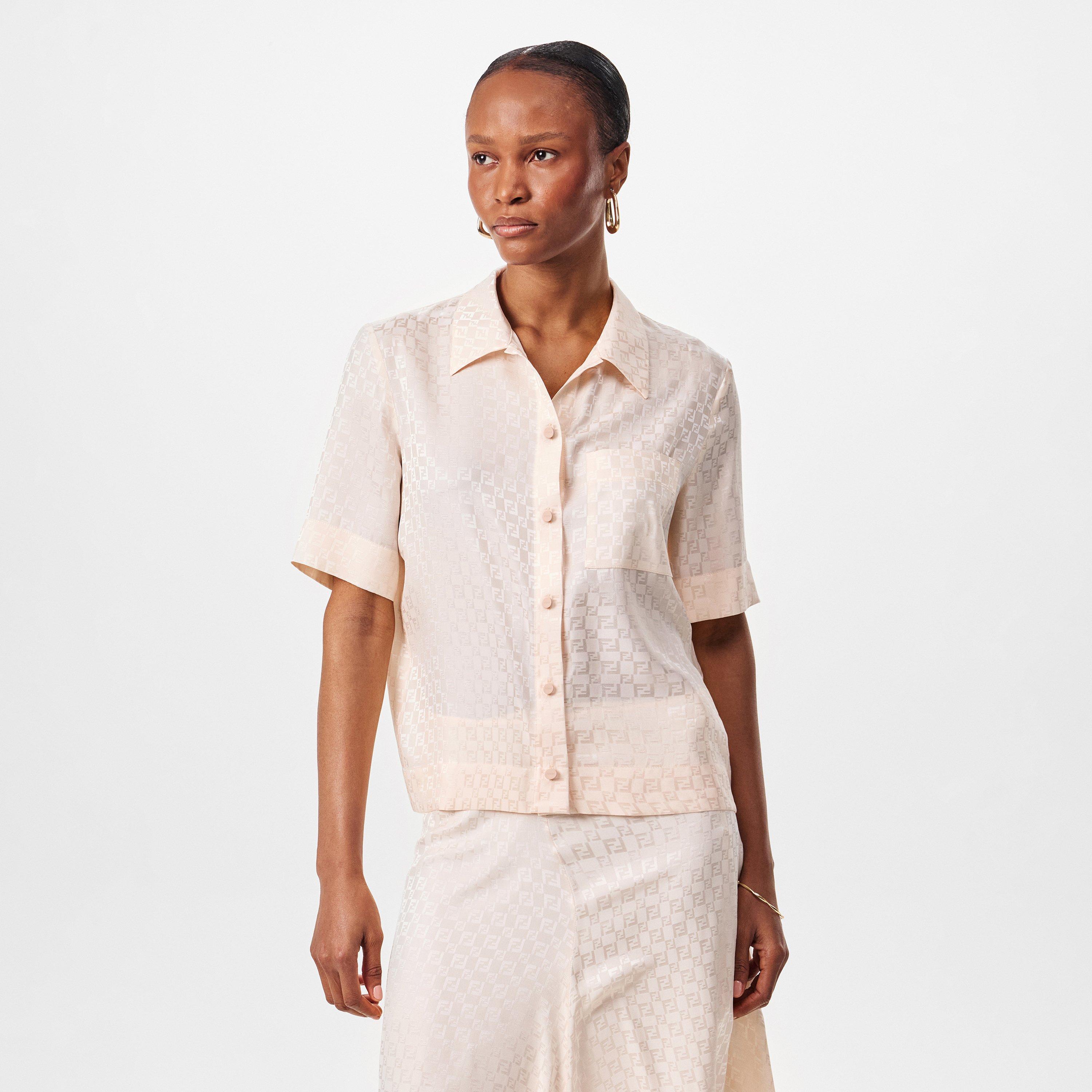 Peach Sorbet - Fendi - Ff Silk Shirt - 3