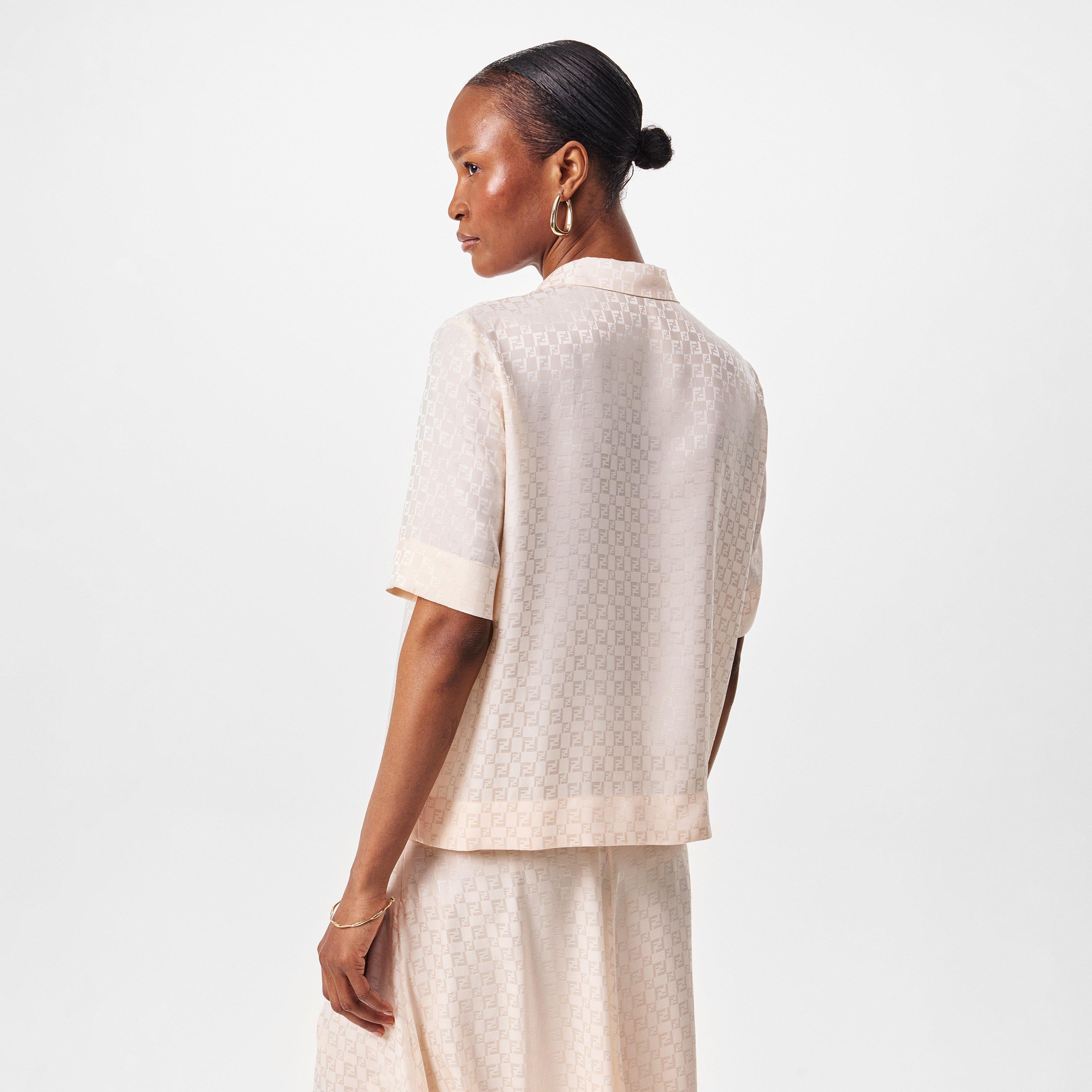 Peach Sorbet - Fendi - Ff Silk Shirt - 4