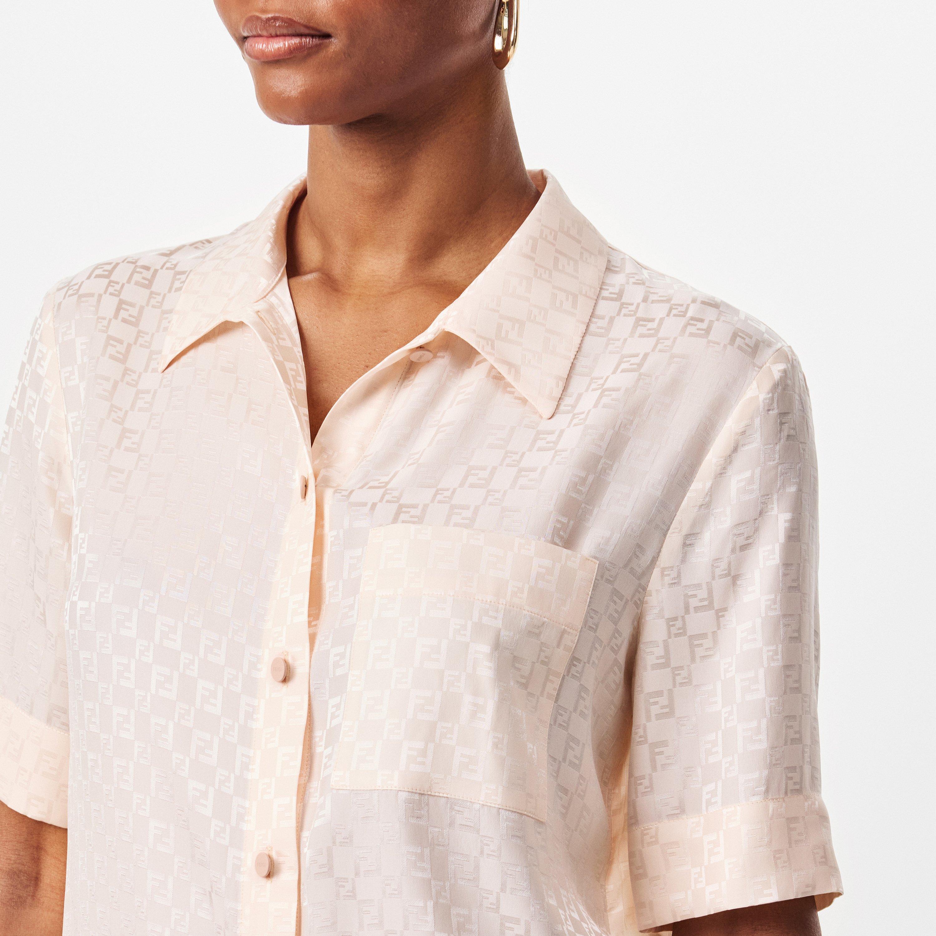 Peach Sorbet - Fendi - Ff Silk Shirt - 5