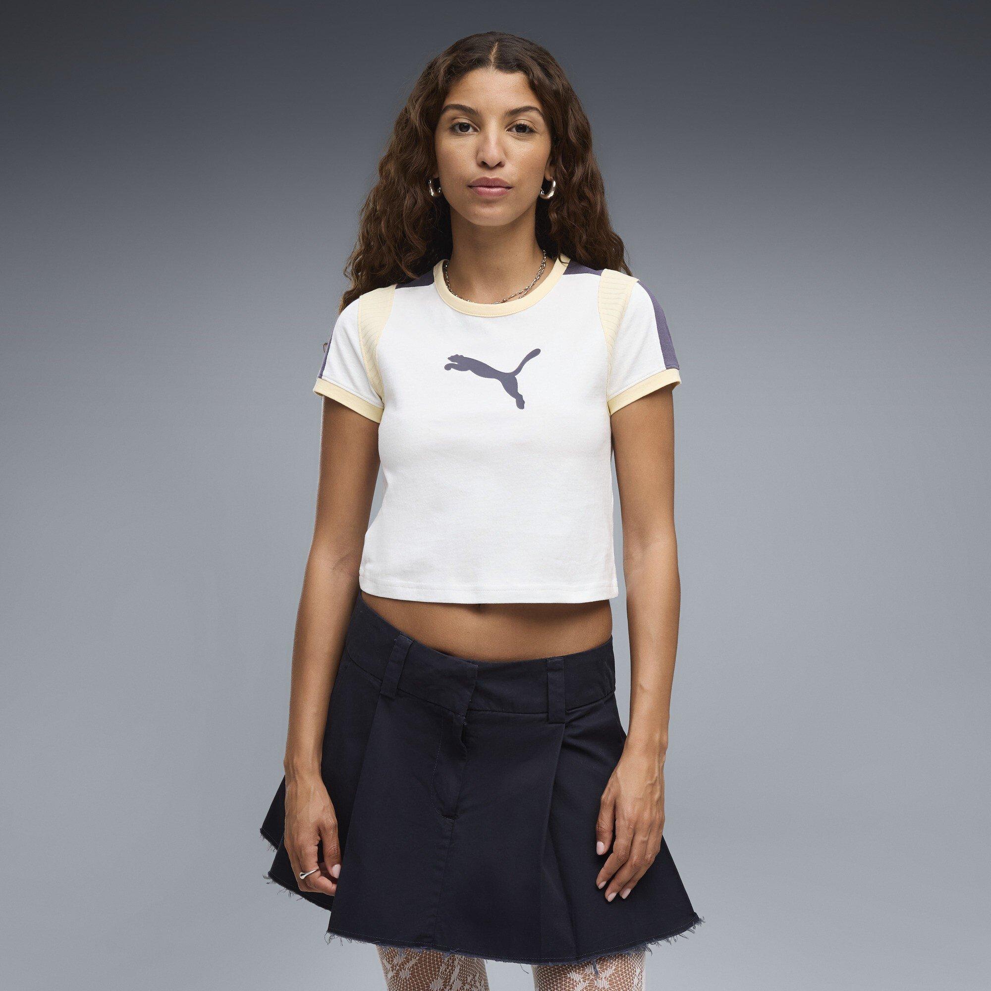 Puma White - Puma - Women's Ringer Baby T-Shirt - 3