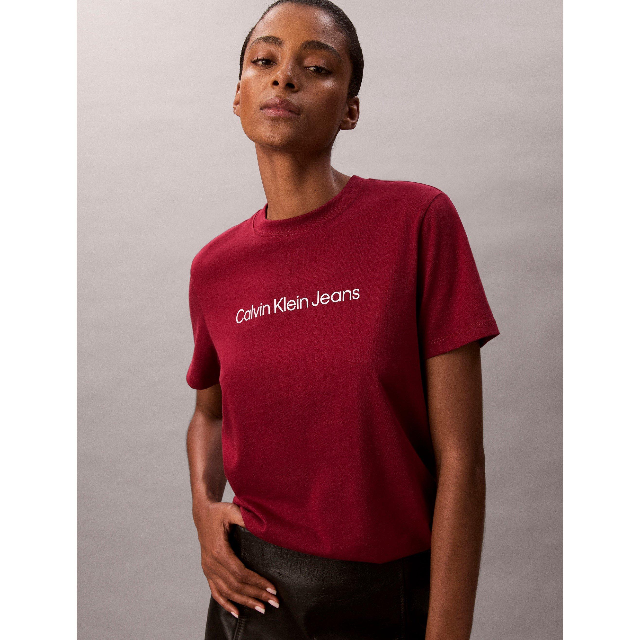 Magenta Jewel - Calvin Klein Jeans - Women's Regular Fit T-Shirt - 4