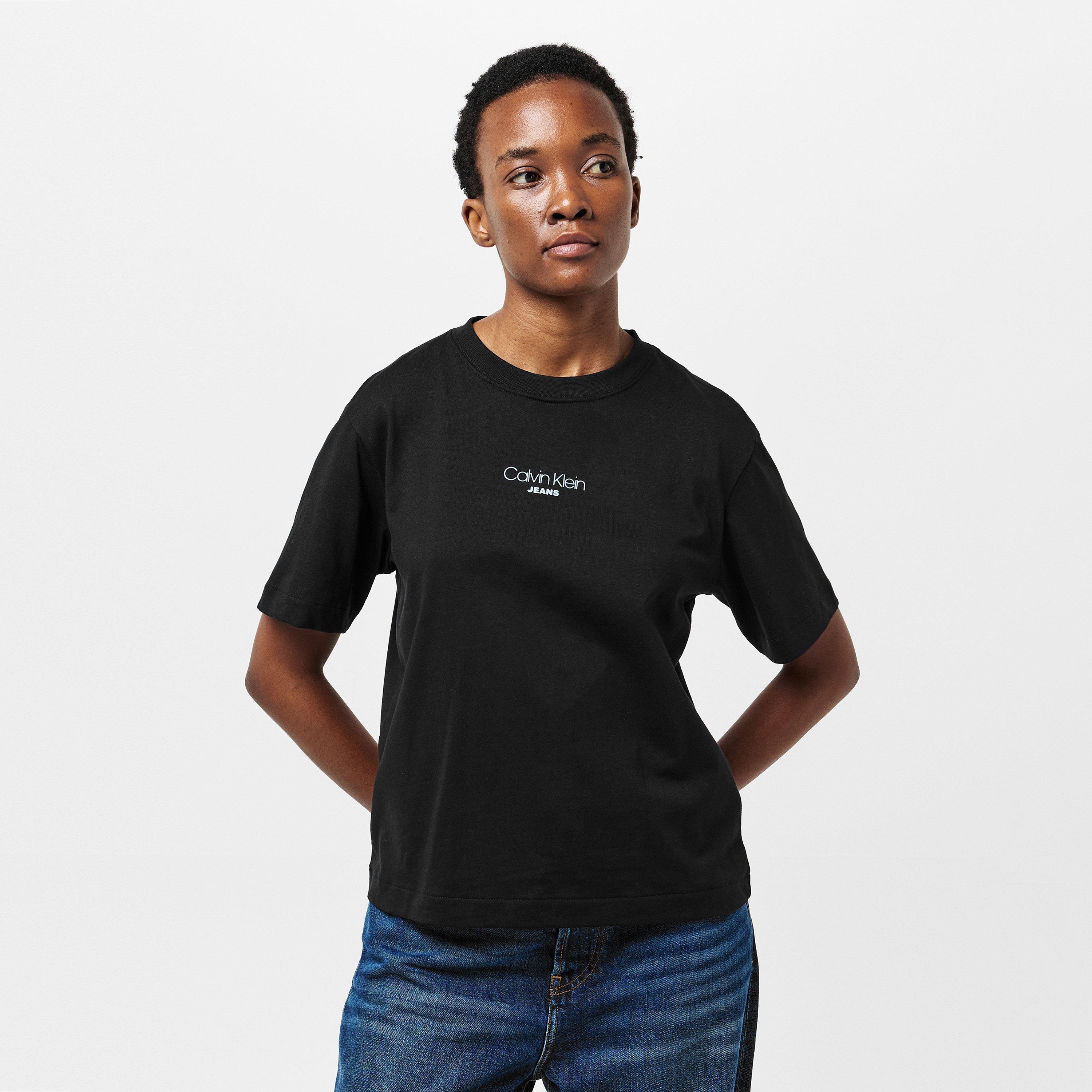 Black - Calvin Klein Jeans - Women's Boxy Fit Oversized T-Shirt - 3