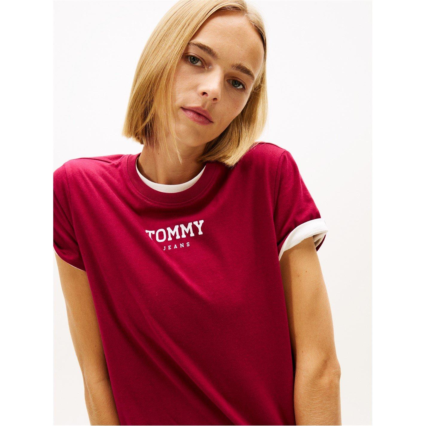 Tommy Jeans Women's Essential Logo Tee - Cerise L2 - 8 (XS)