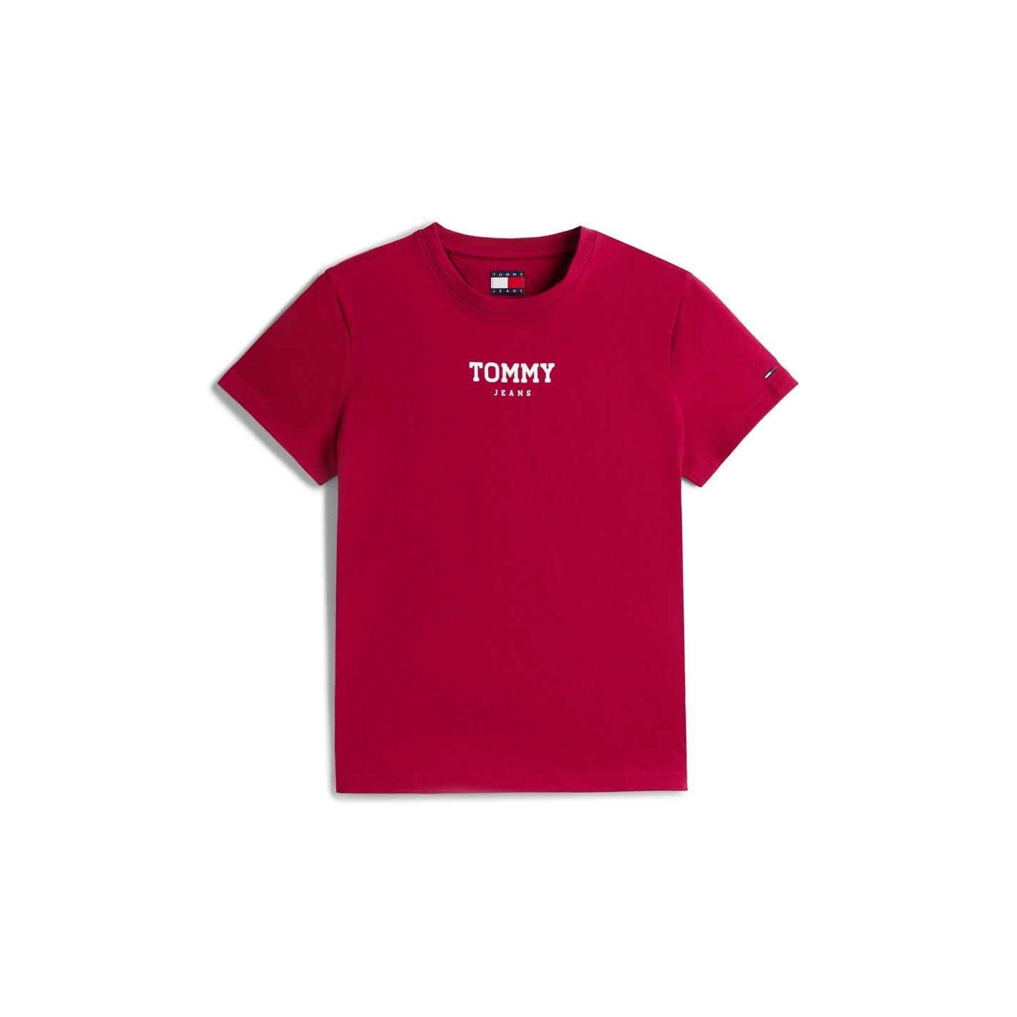 Cerise L2 - Tommy Jeans - Essential Logo Tee - 3
