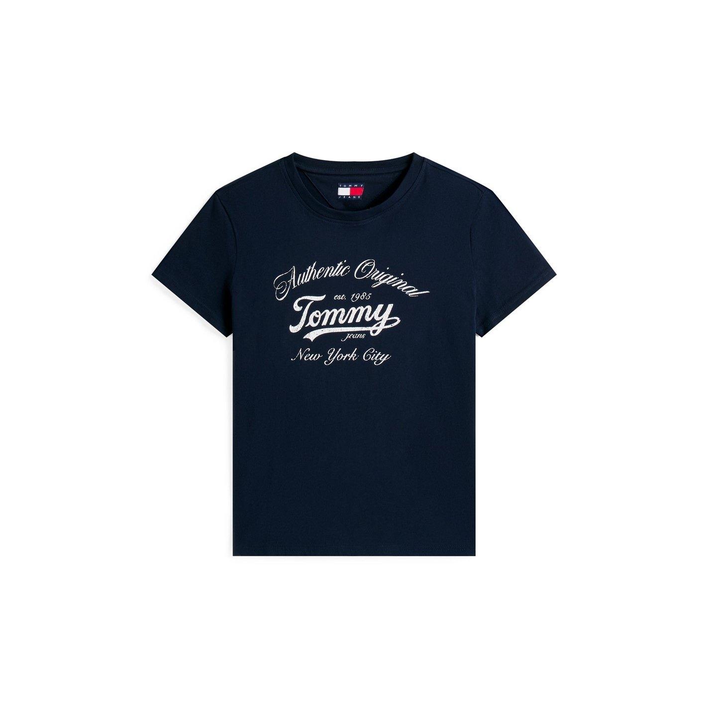 Navy - Tommy Jeans - Essential Logo Tee - 2