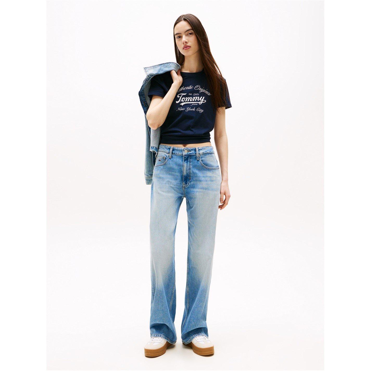 Navy - Tommy Jeans - Essential Logo Tee - 3