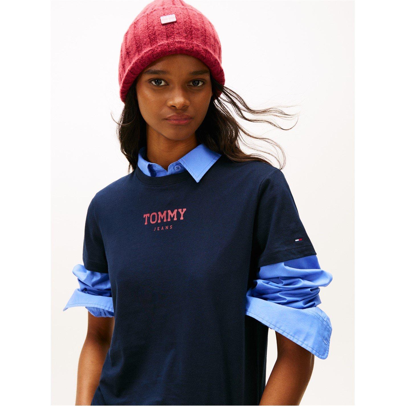 Tommy Jeans Women's Essential Logo Tee - Night L2 - 16 (XL)