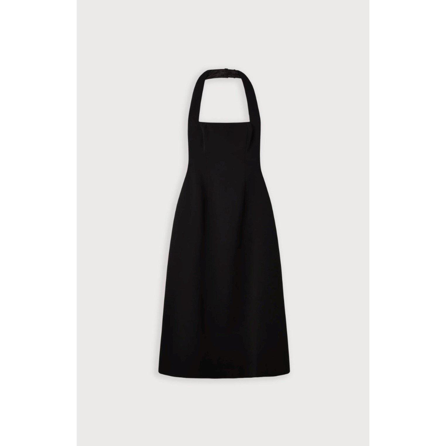 Black - Odd Muse - Womens Halter Midi Maxi Dress - 3