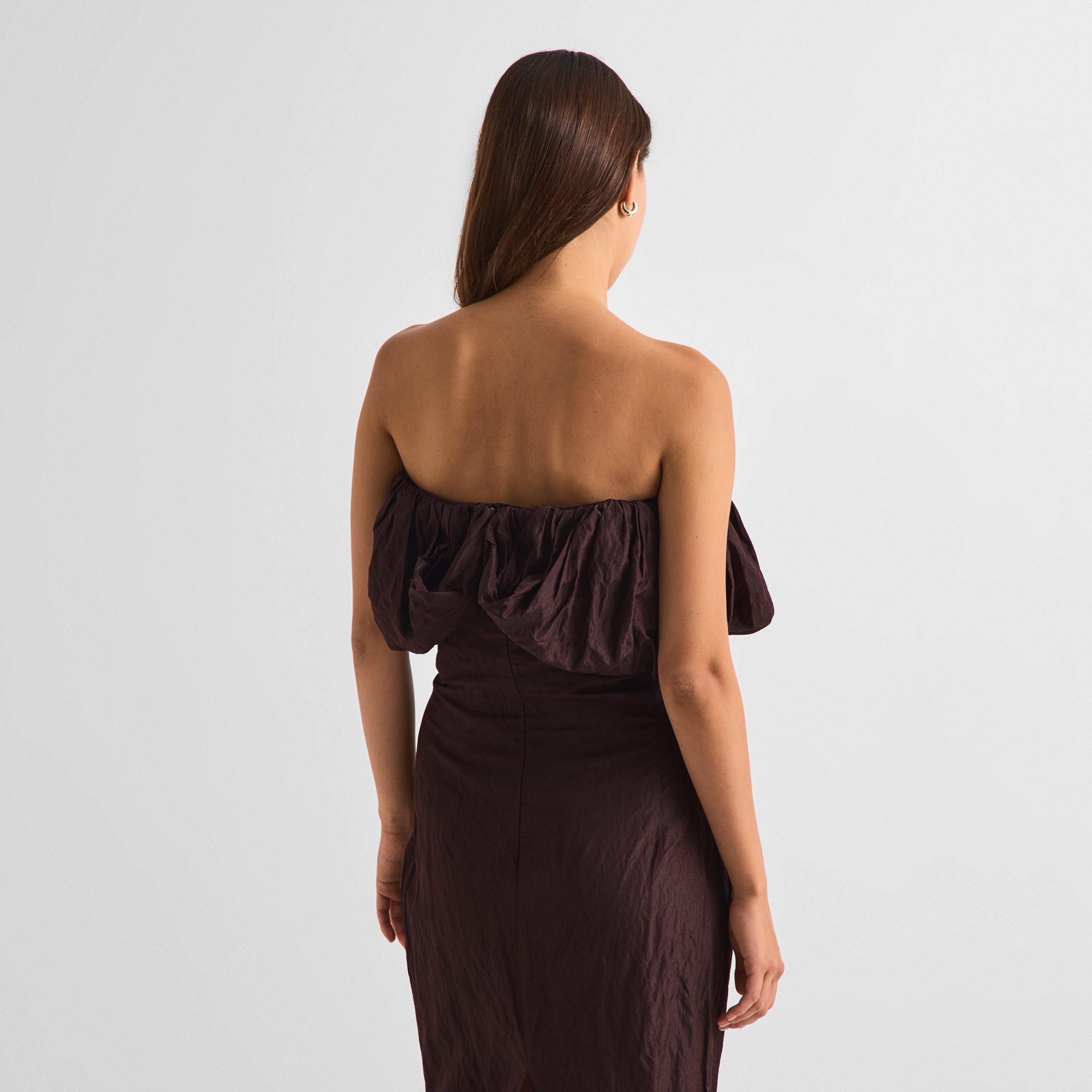 Brown - Magda Butrym - Magda Dress 13 Ld63 - 4