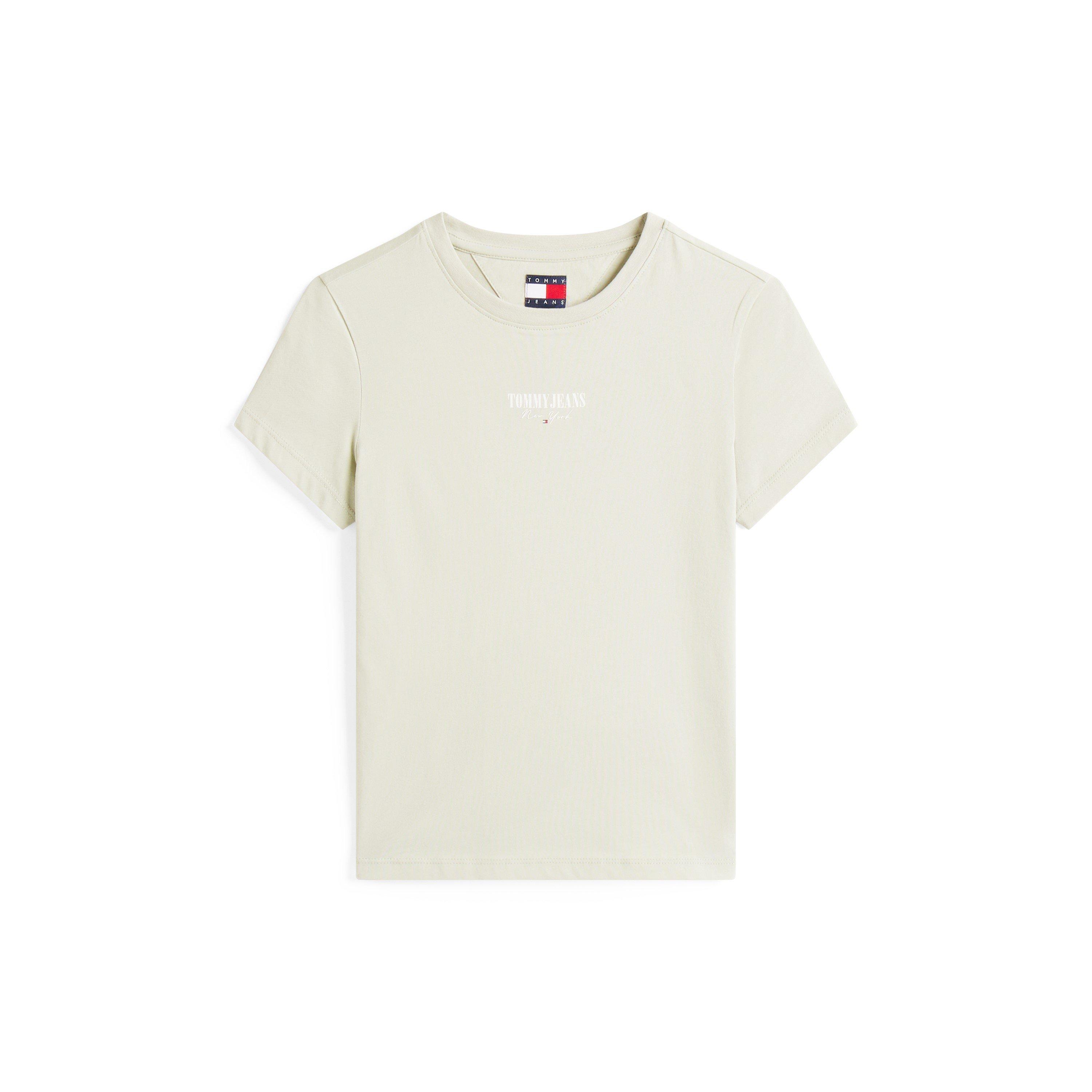 Misty Sage - Tommy Jeans - Women's TJ Essential Logo Regular Fit T-Shirt - 1