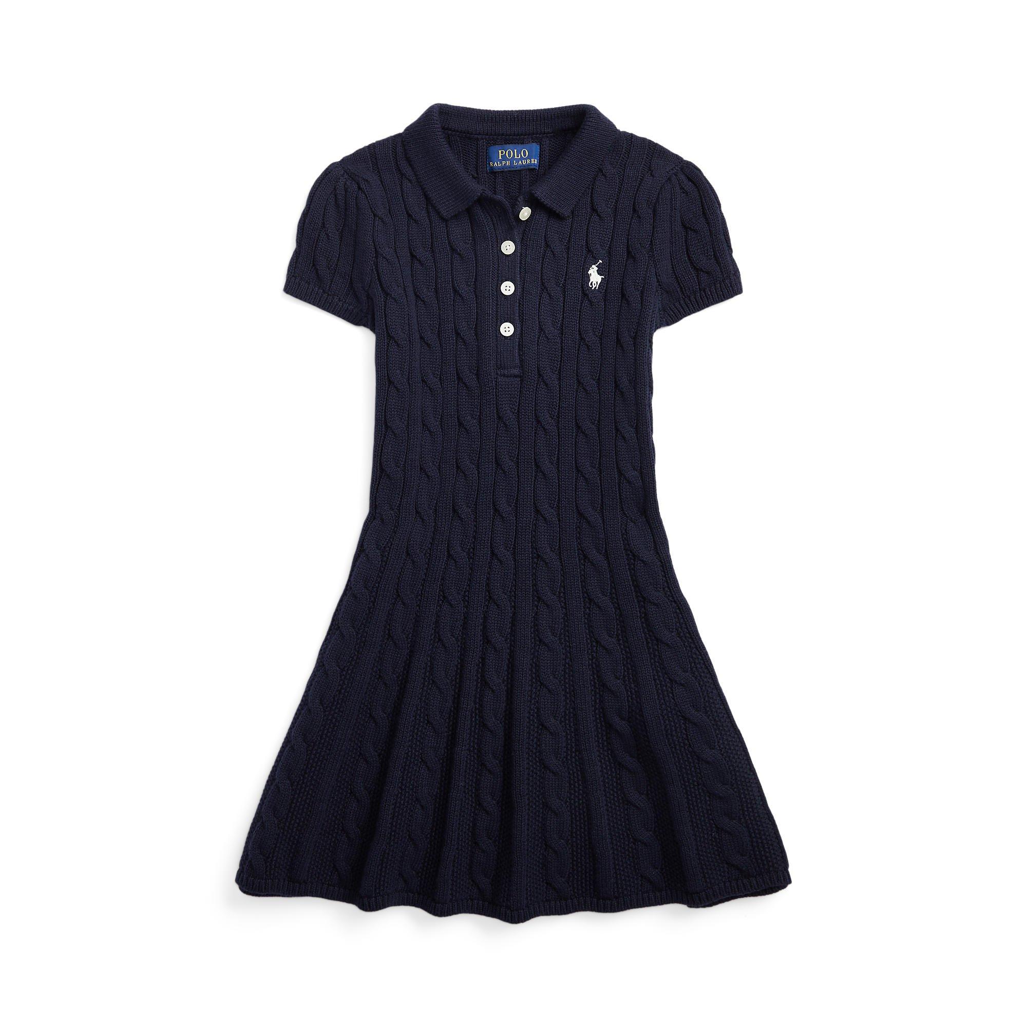 RL Navy - Polo Ralph Lauren - Polo Cable Dress Jn71 - 1