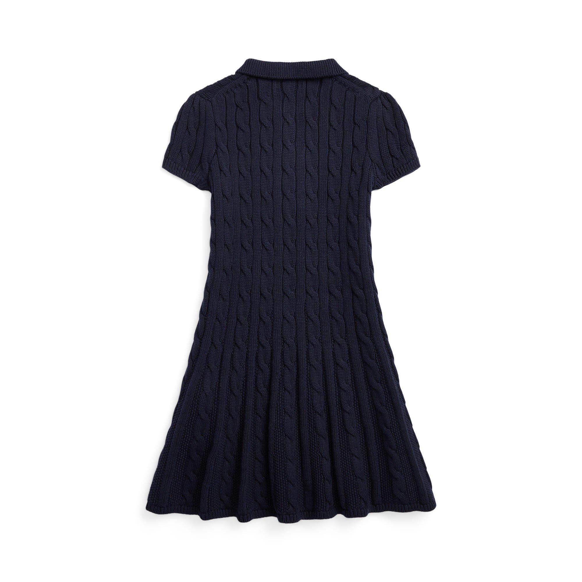 RL Navy - Polo Ralph Lauren - Polo Cable Dress Jn71 - 2