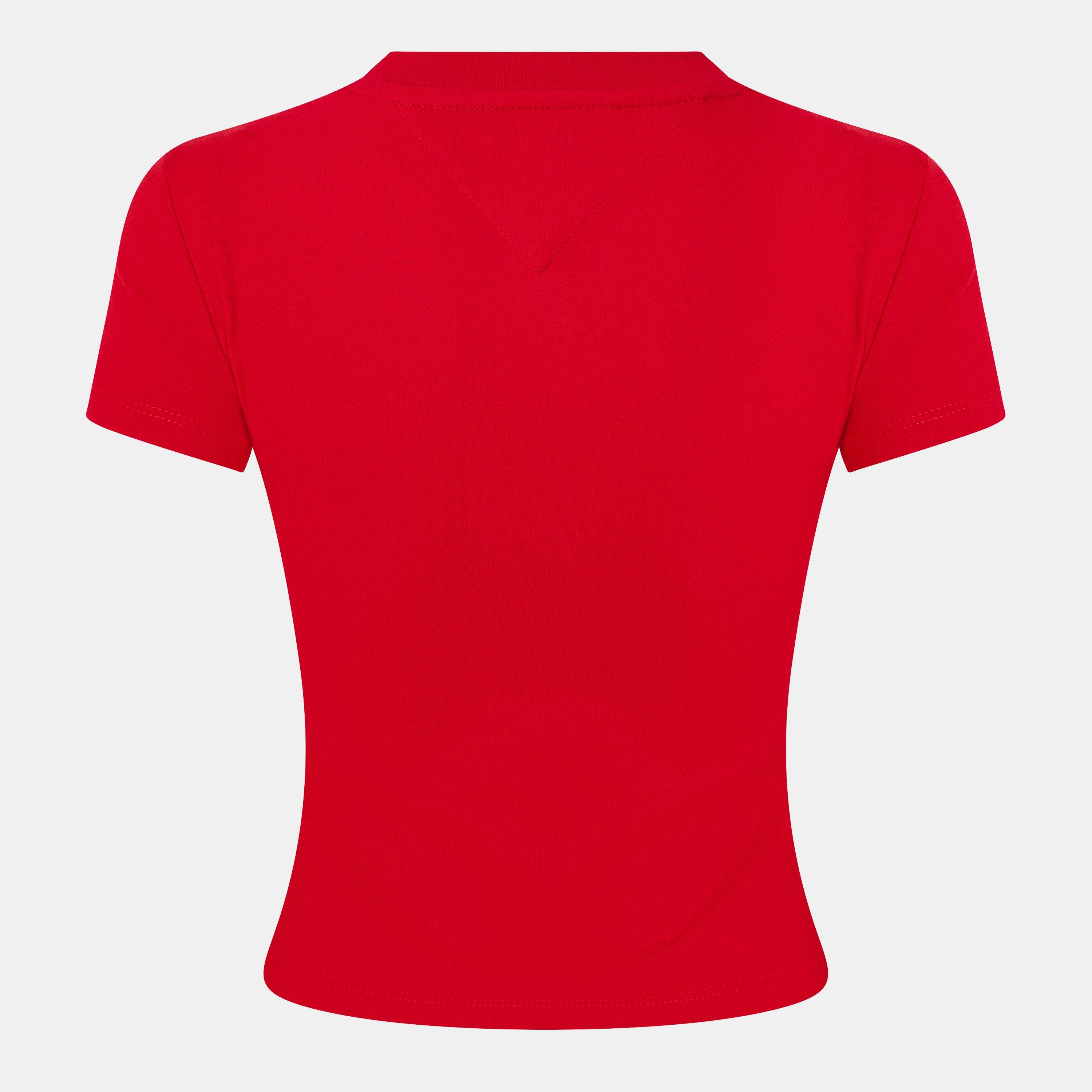 Sapphire Red - Tommy Jeans - Women's TJ Heart Slim Fit T-Shirt - 2