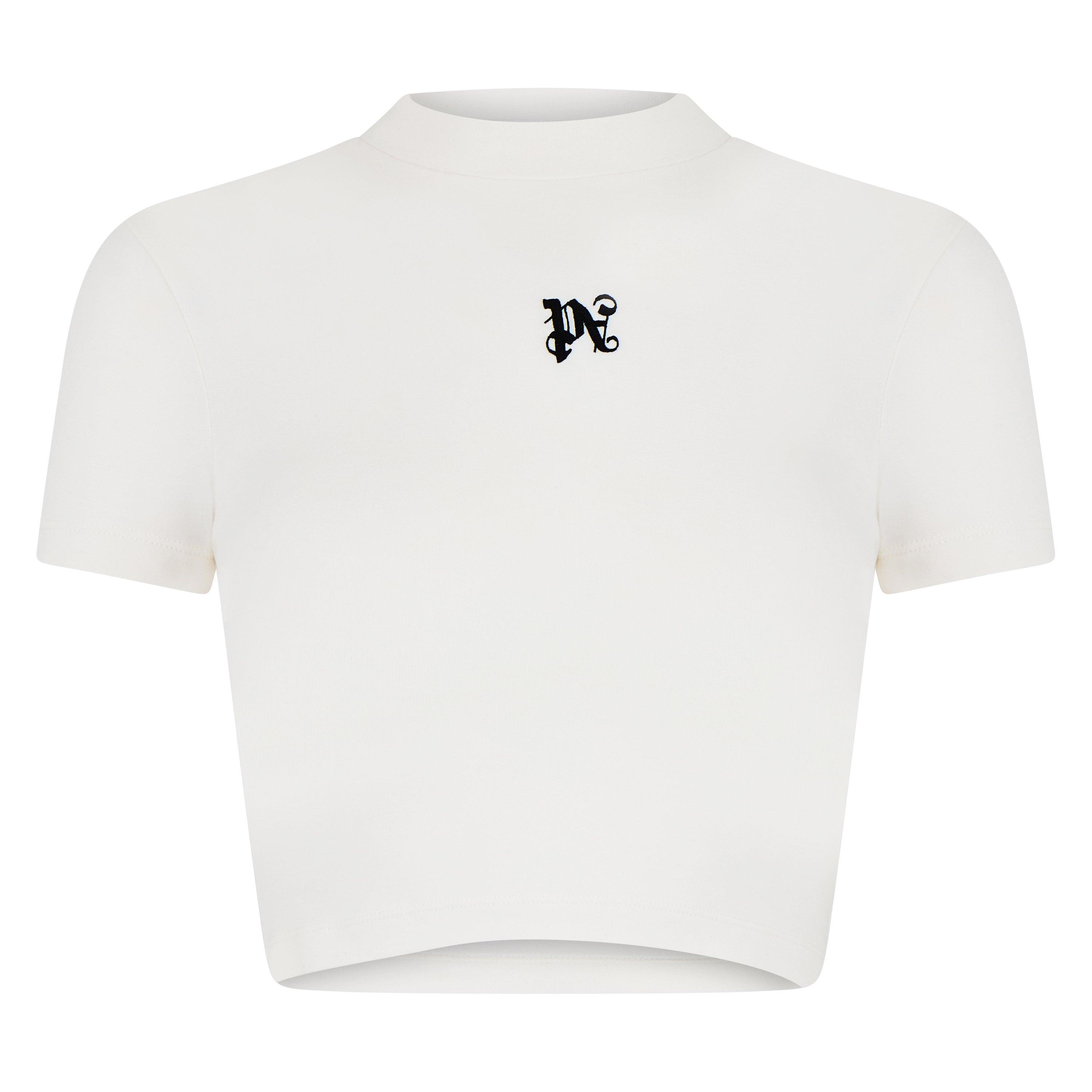 White - Palm Angels - Monogram Fitted T-Shirt - 5