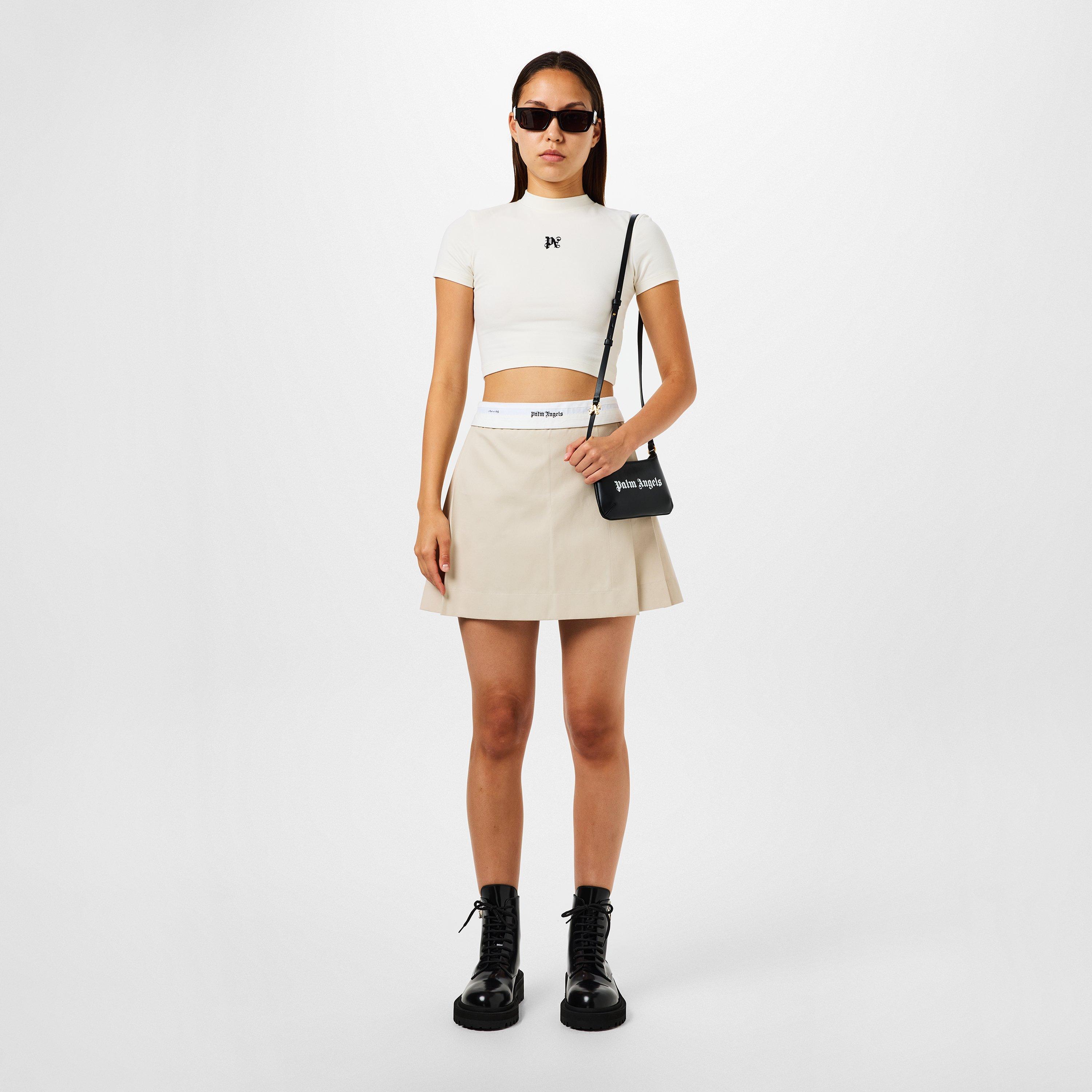 White - Palm Angels - Monogram Fitted T-Shirt - 4