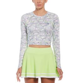 Original Penguin Long Sleeve Cropped T-Shirt Womens