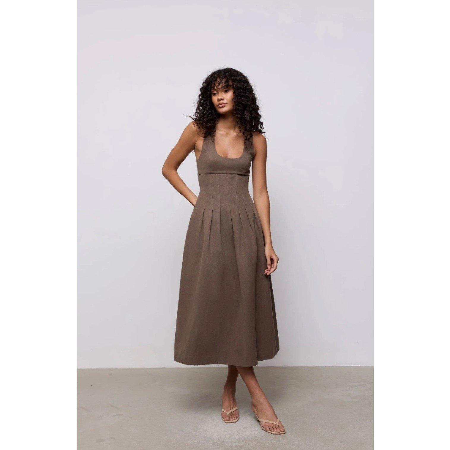 Mushroom - Odd Muse - Womens Cinch Maxi Dress - 2