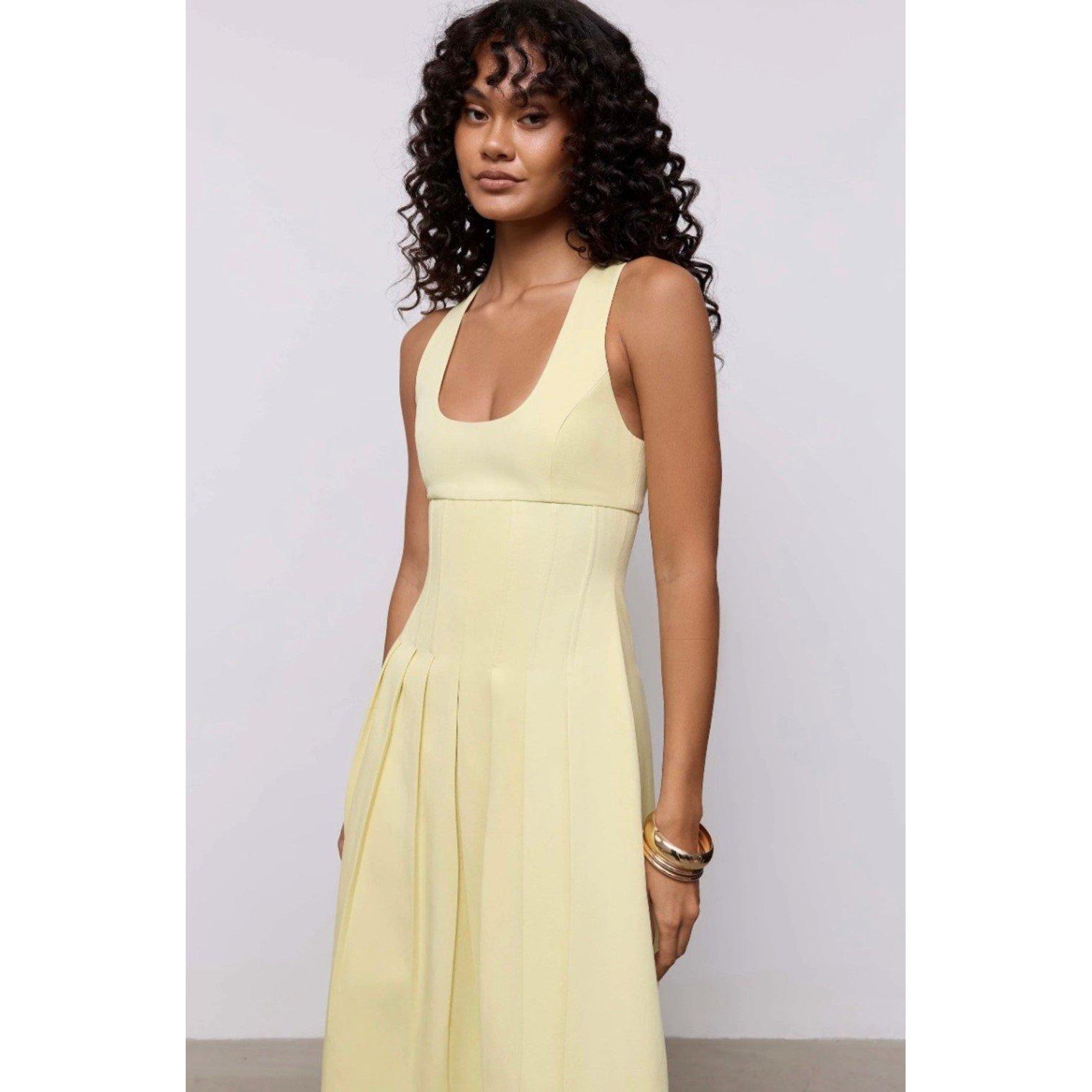 Lemon - Odd Muse - Womens Cinch Maxi Dress - 3
