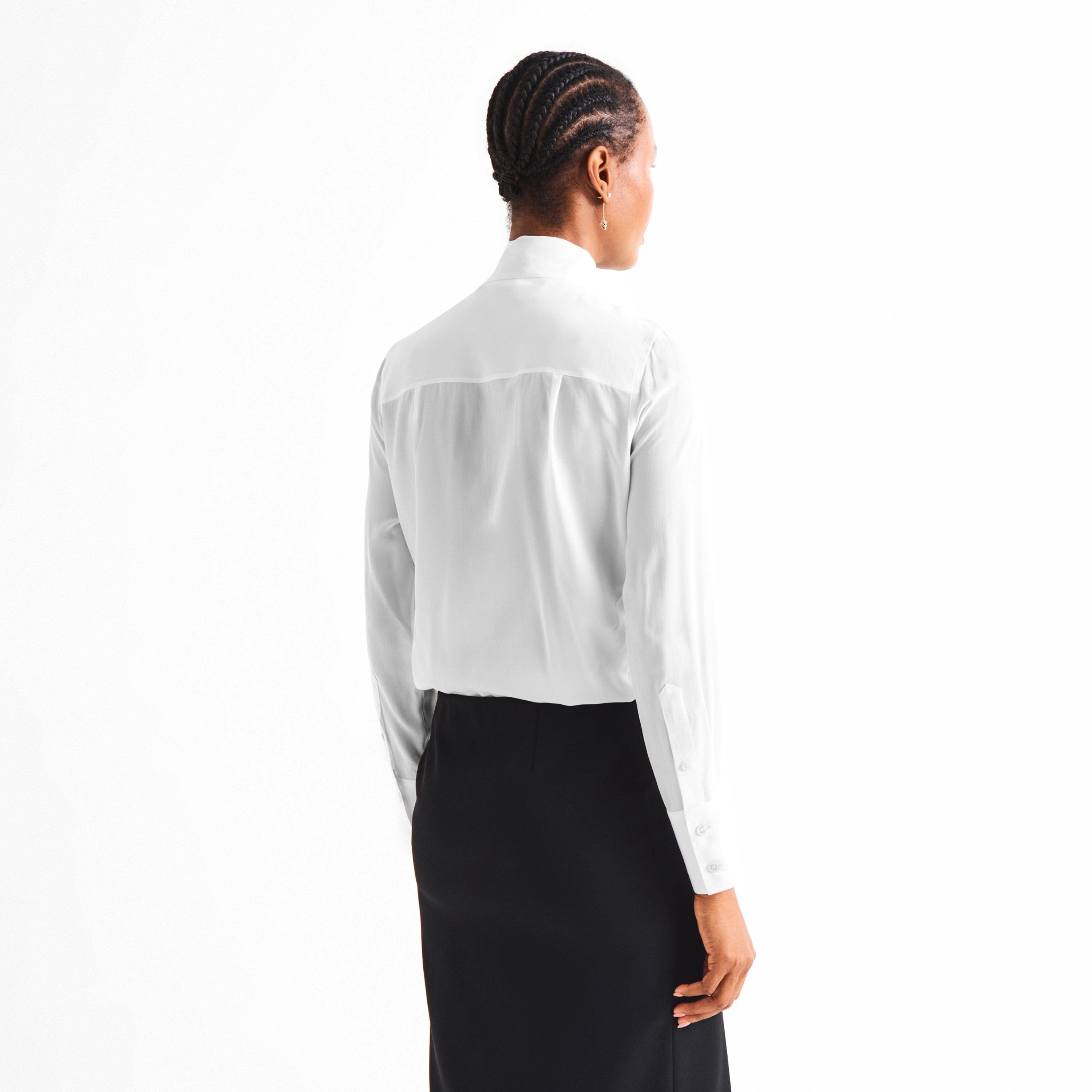 White - Alexander McQueen - Alex Long Sleeve Tie Ld63 - 4