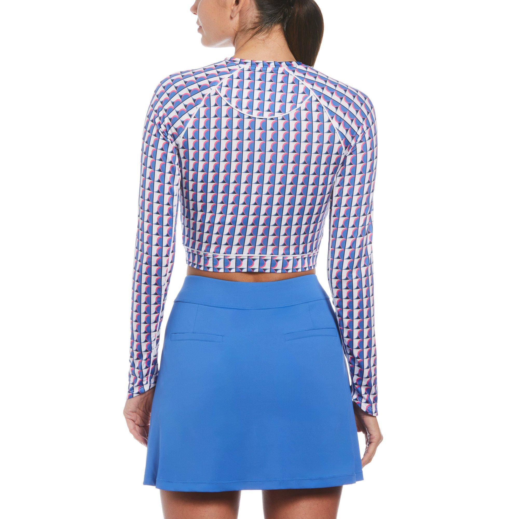 Azul Nebulosas - Original Penguin - Long-Sleeve Crop Top - 2