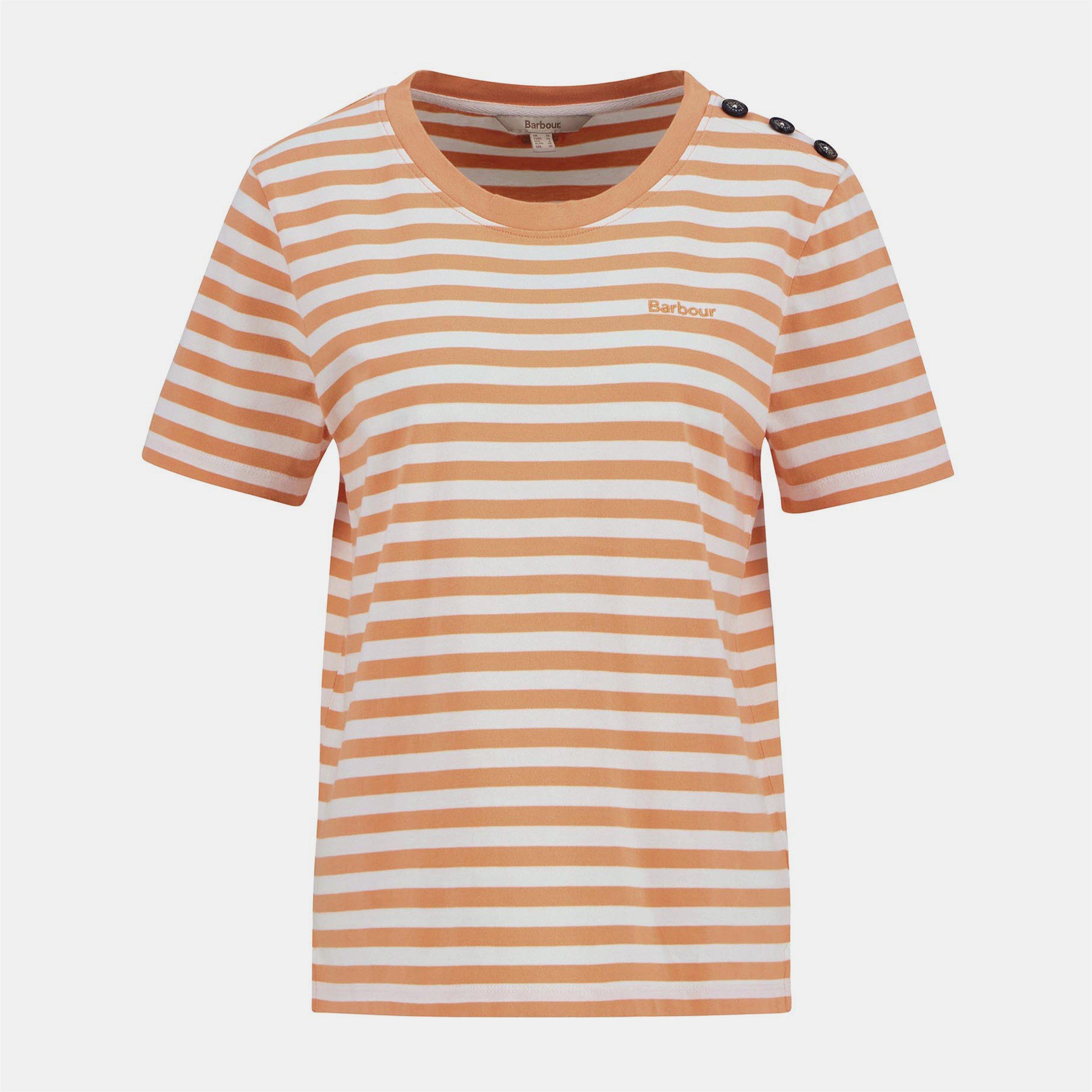 Papaya/Cloud - Barbour - Women's B.Li Ferryside T-Shirt - 1