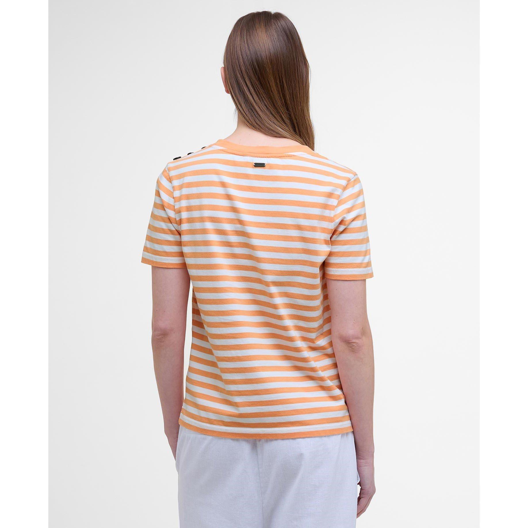 Papaya/Cloud - Barbour - Women's B.Li Ferryside Regular Fit T-Shirt - 3