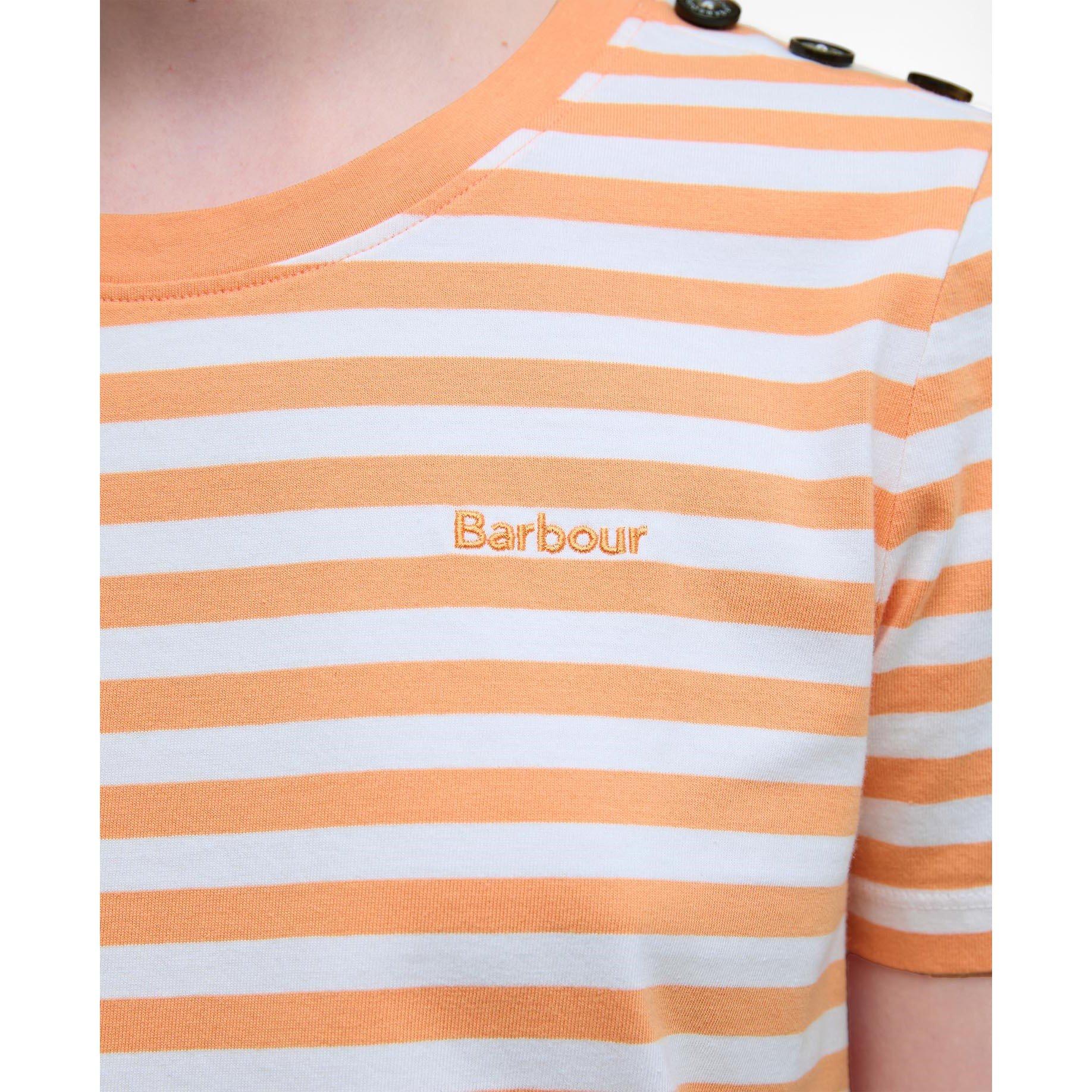 Papaya/Cloud - Barbour - Women's B.Li Ferryside Regular Fit T-Shirt - 6