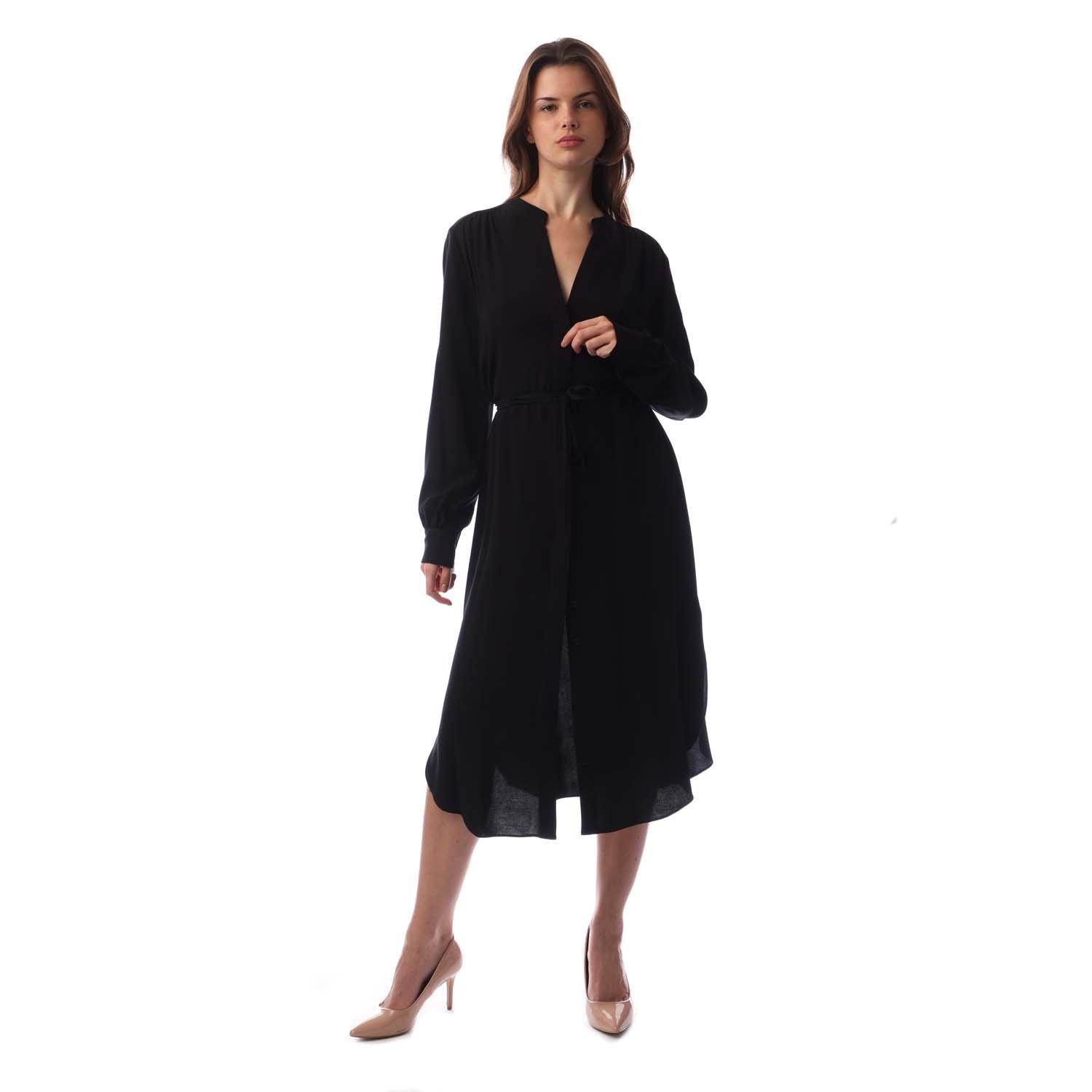 Boss Women's Dibanorah Wrap Dress - Black - 14 (XL)