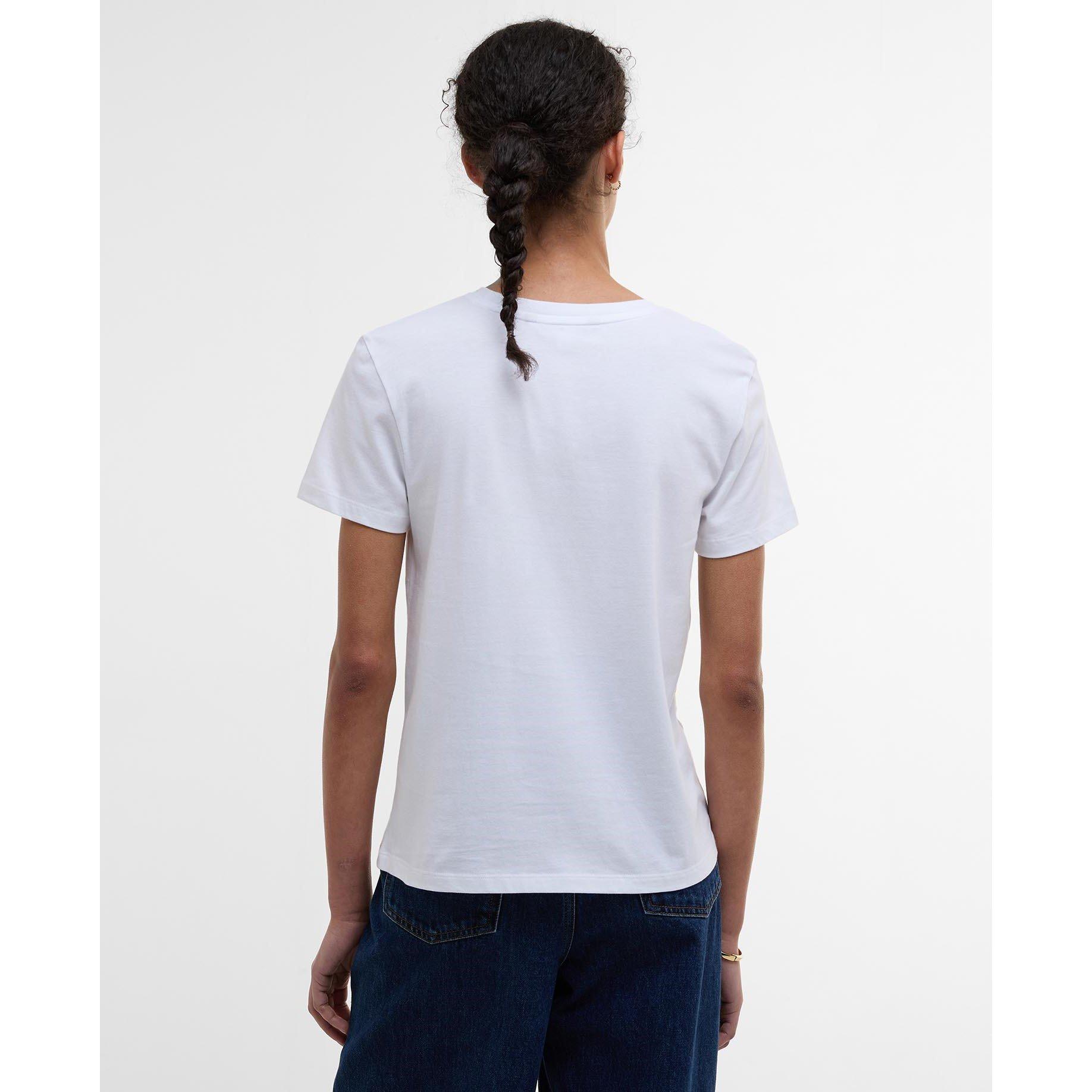 White - Barbour - Bailey T-Shirt - 3