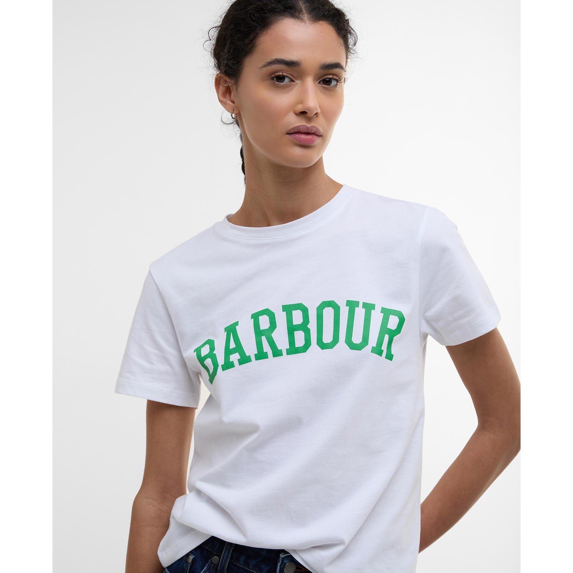 White - Barbour - Bailey T-Shirt - 4
