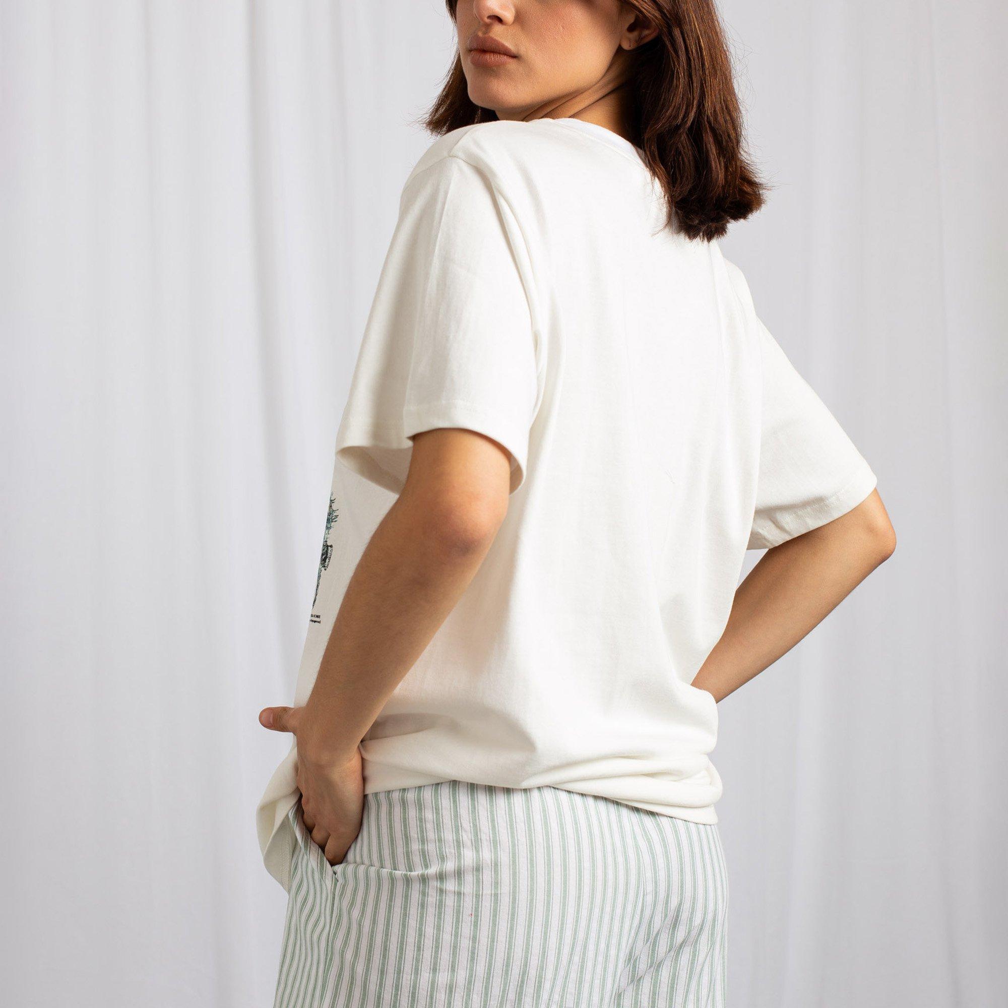 WHITE - Daisy Street - Oversized Tee - 2