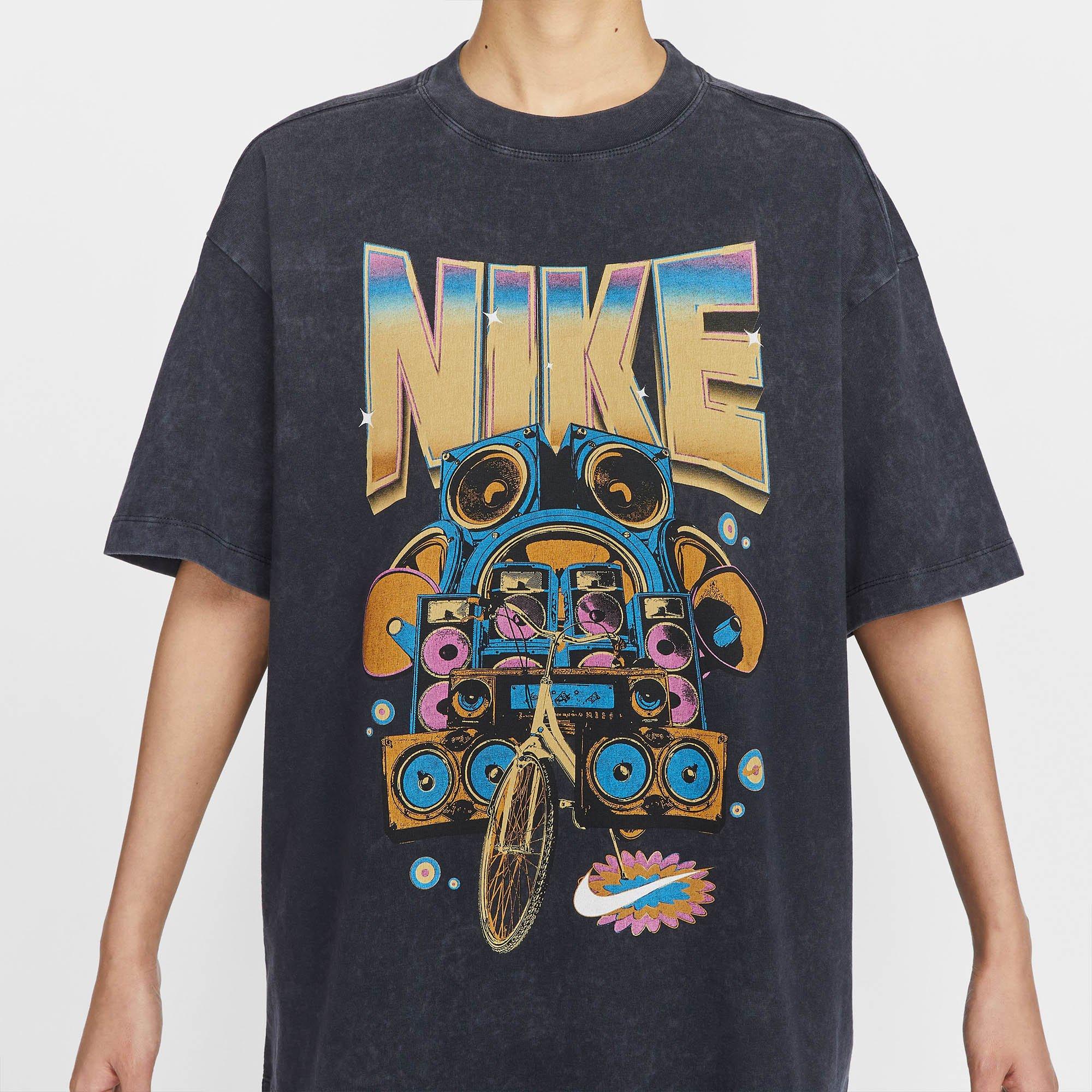 Black - Nike - Sportswear Womens Oversized T-Shirt - 4