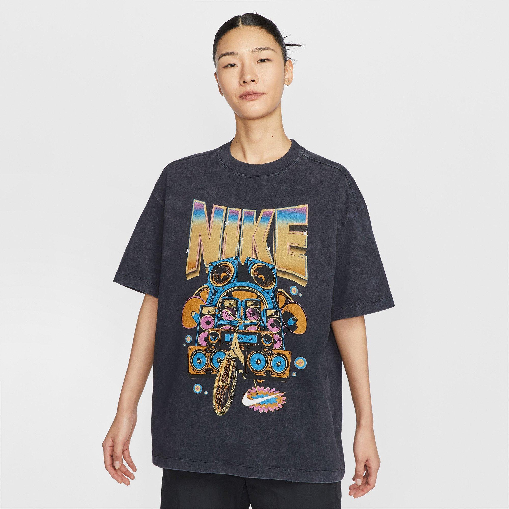 Black - Nike - Sportswear Womens Oversized T-Shirt - 6