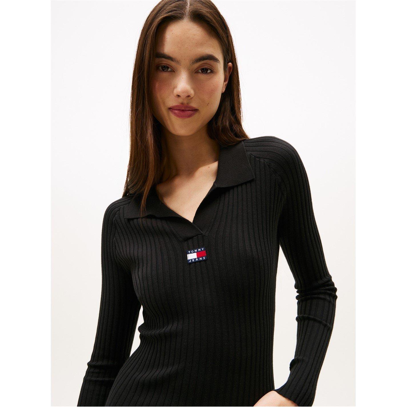 Black - Tommy Jeans - TJ Badge Rib Drs Ld61 - 2