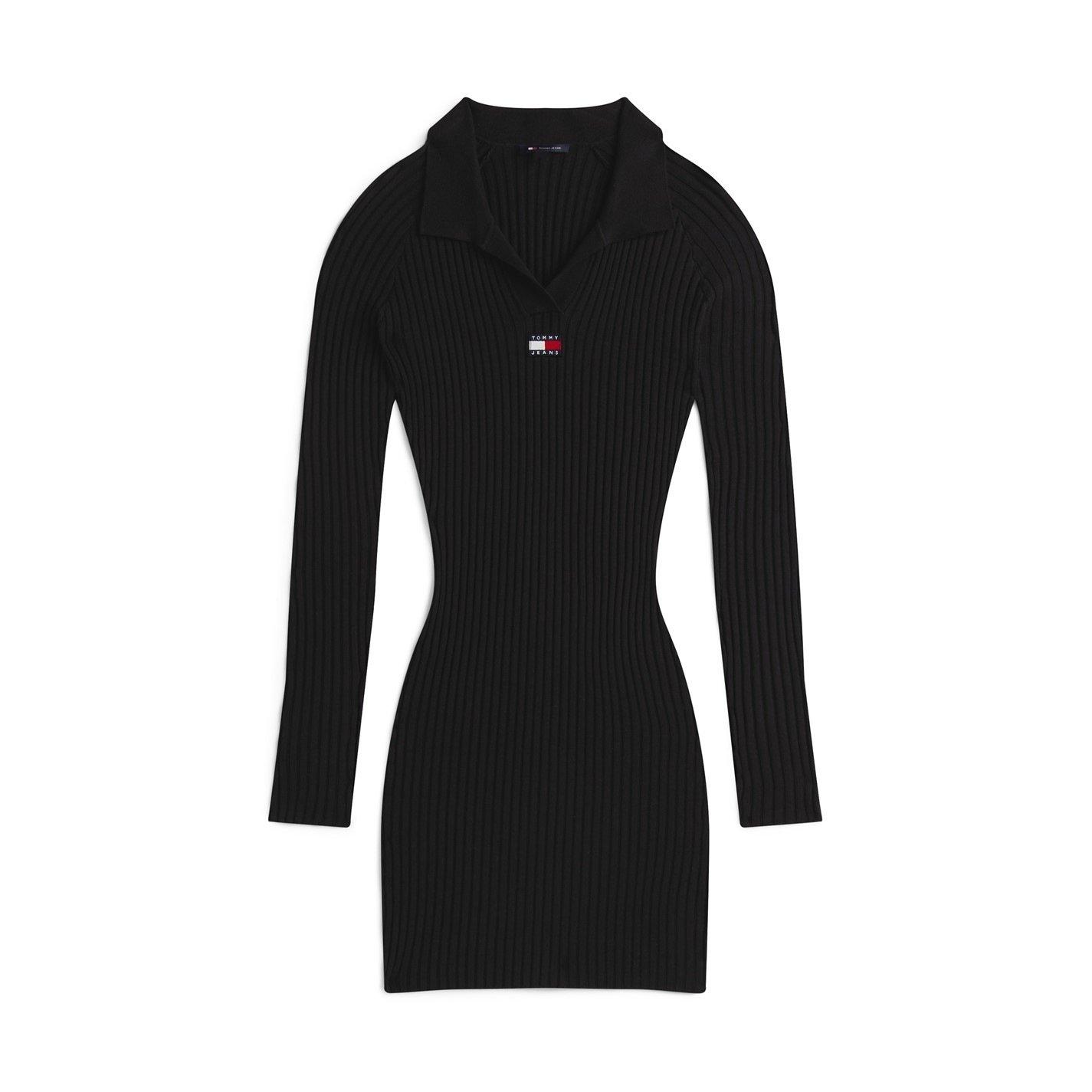 Black - Tommy Jeans - TJ Badge Rib Drs Ld61 - 3