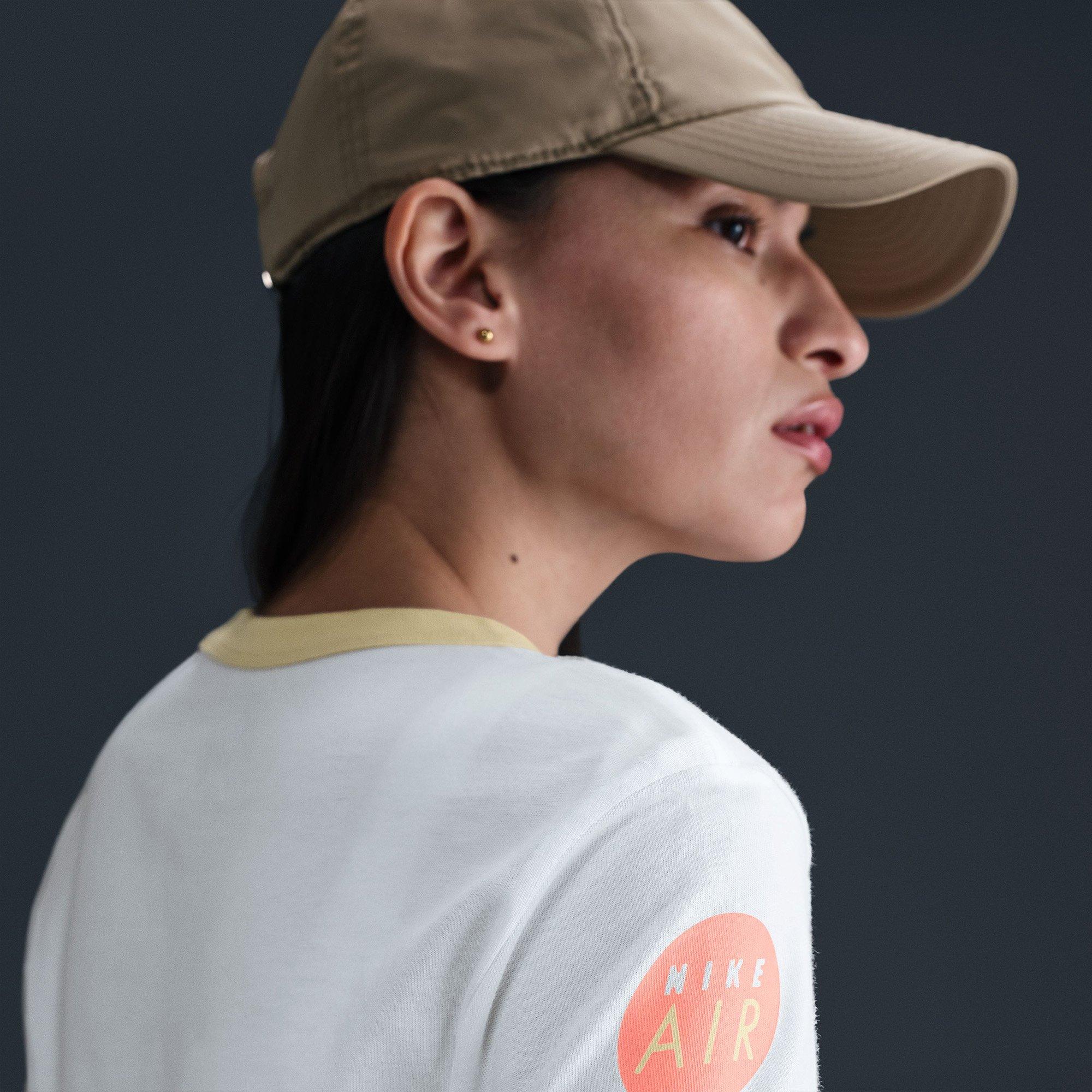 White - Nike - Sportswear Club Womens T-Shirt - 4