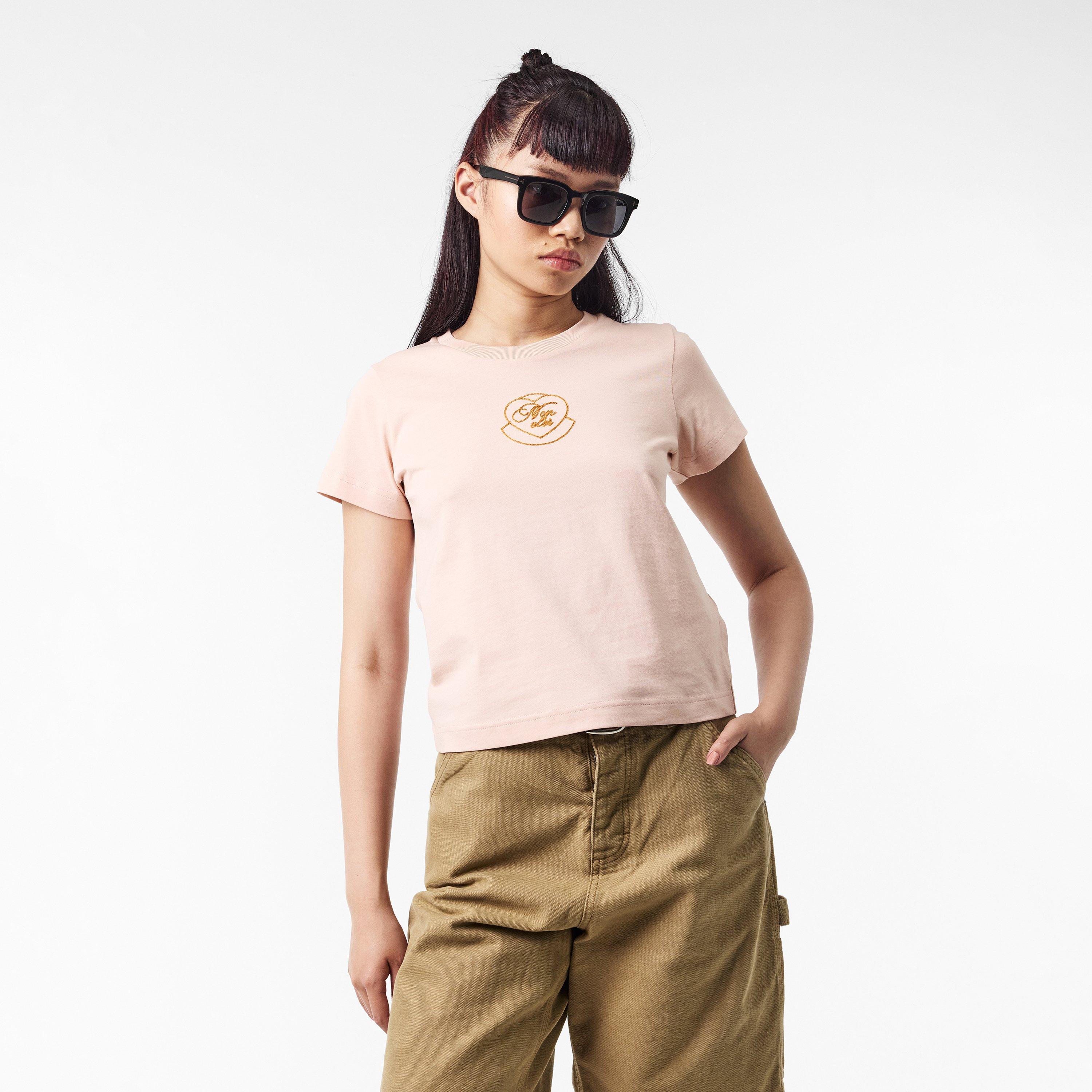 Pink 519 - Moncler - Women's Regular Fit Logo T-Shirt - 3