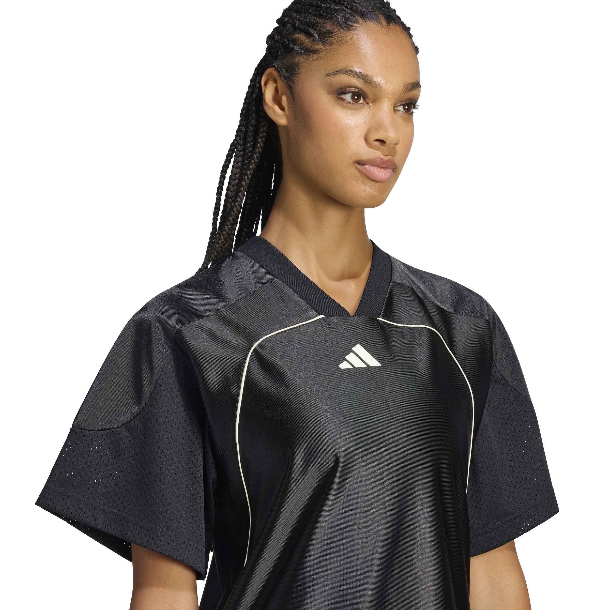 Black - adidas - Women's T-Shirt Dress - 4