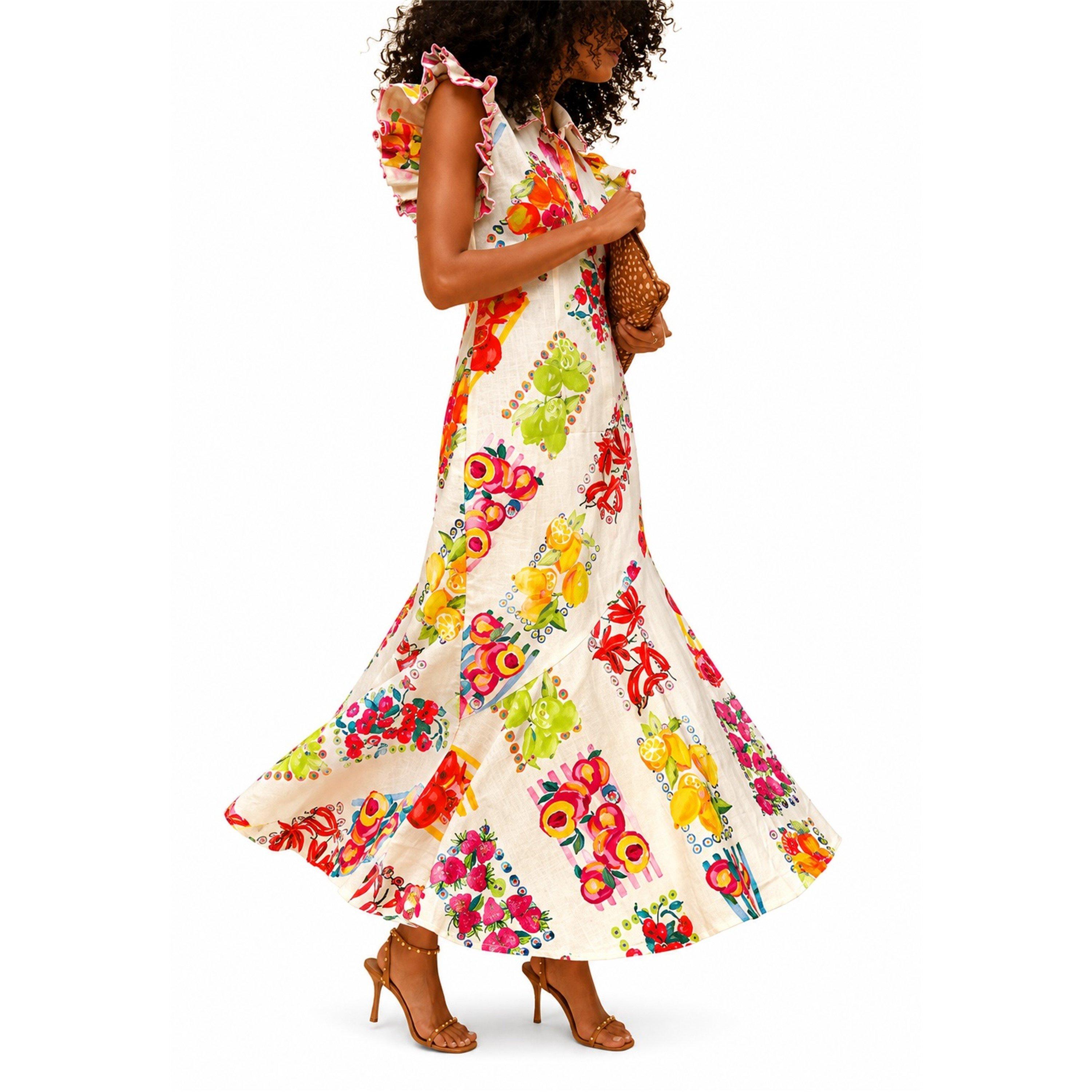 Multi - Never Fully Dressed - Womens Long Maxi Dress - 4
