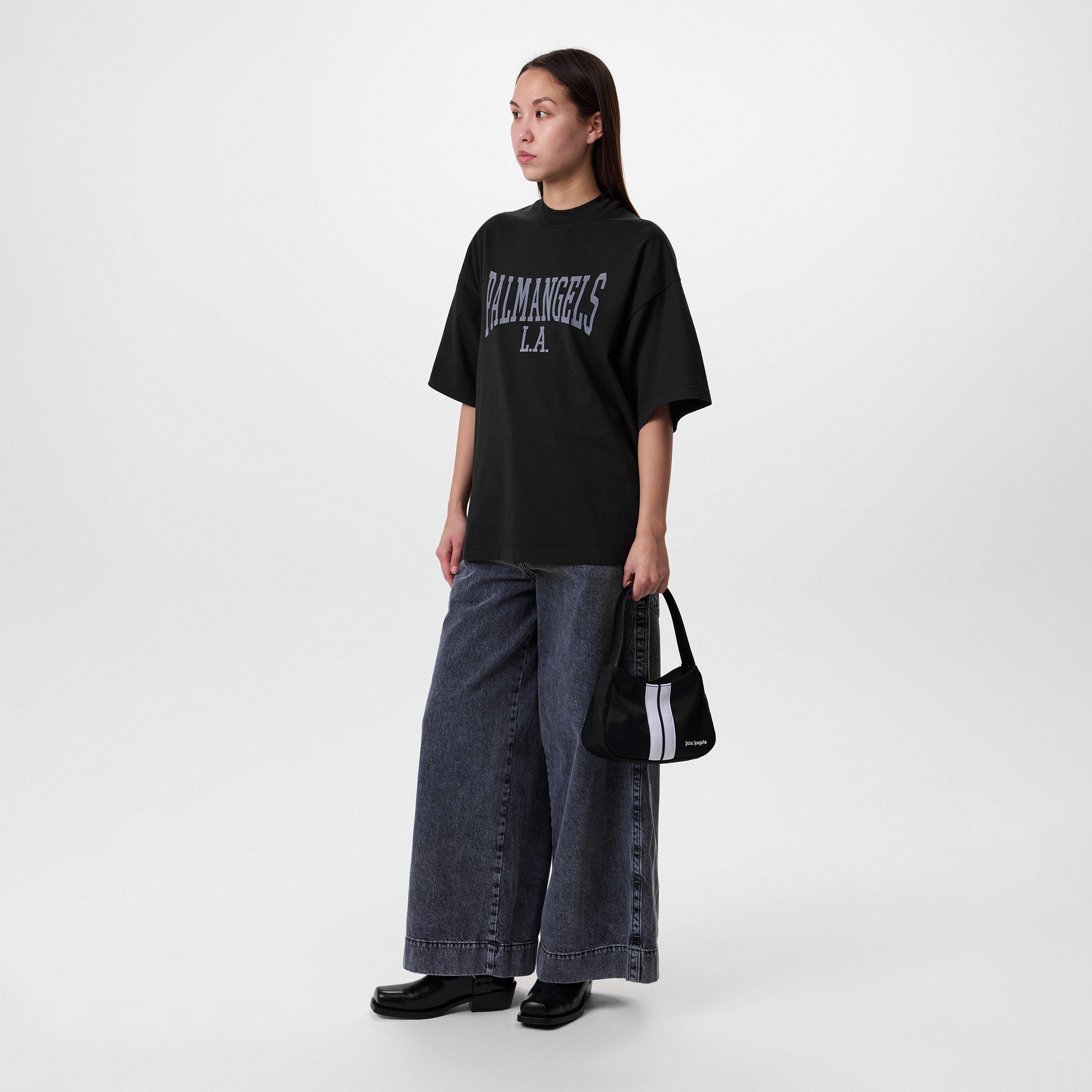 Black - Palm Angels - College Loose T-Shirt - 5