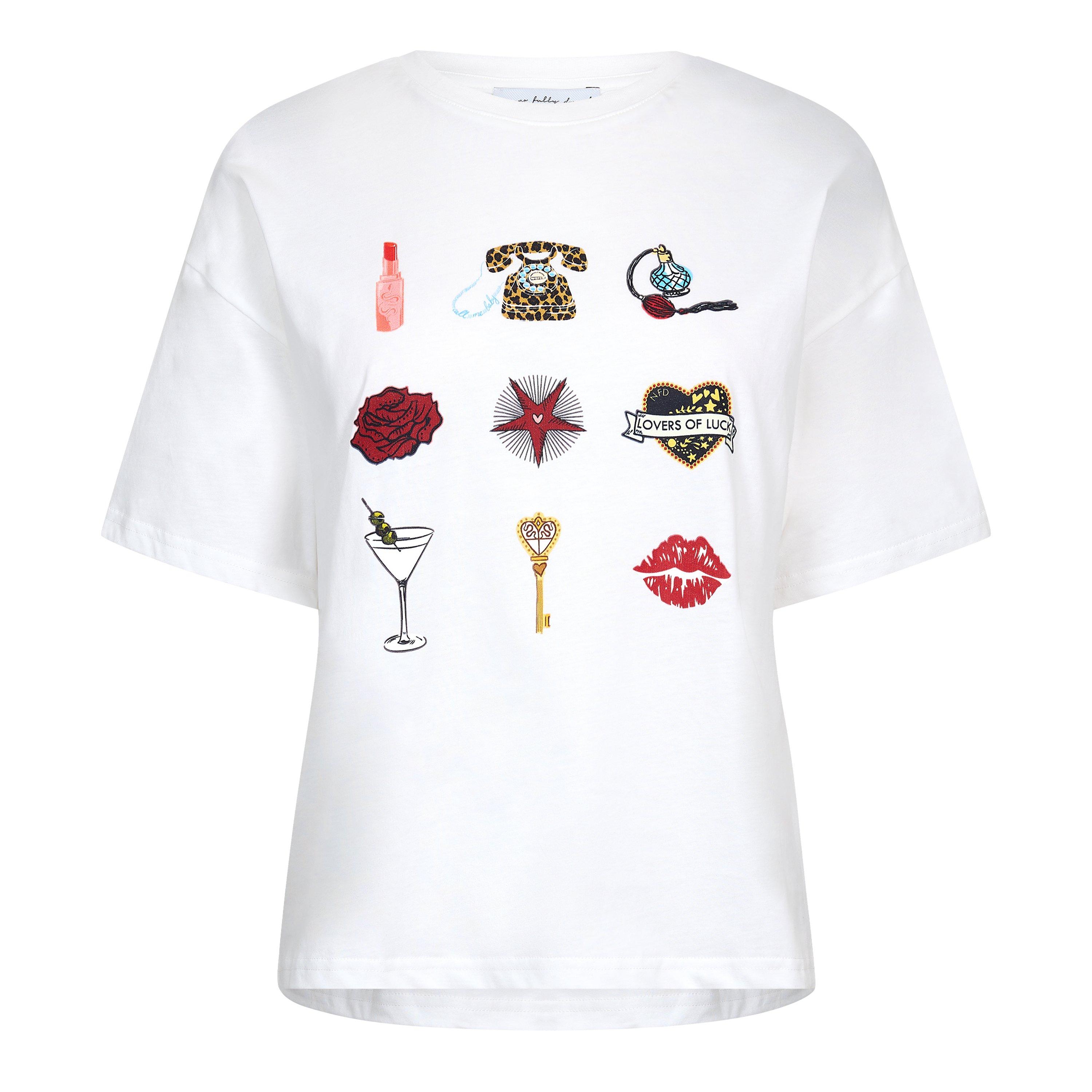 White - Never Fully Dressed - Women's Icons T-Shirt - 1