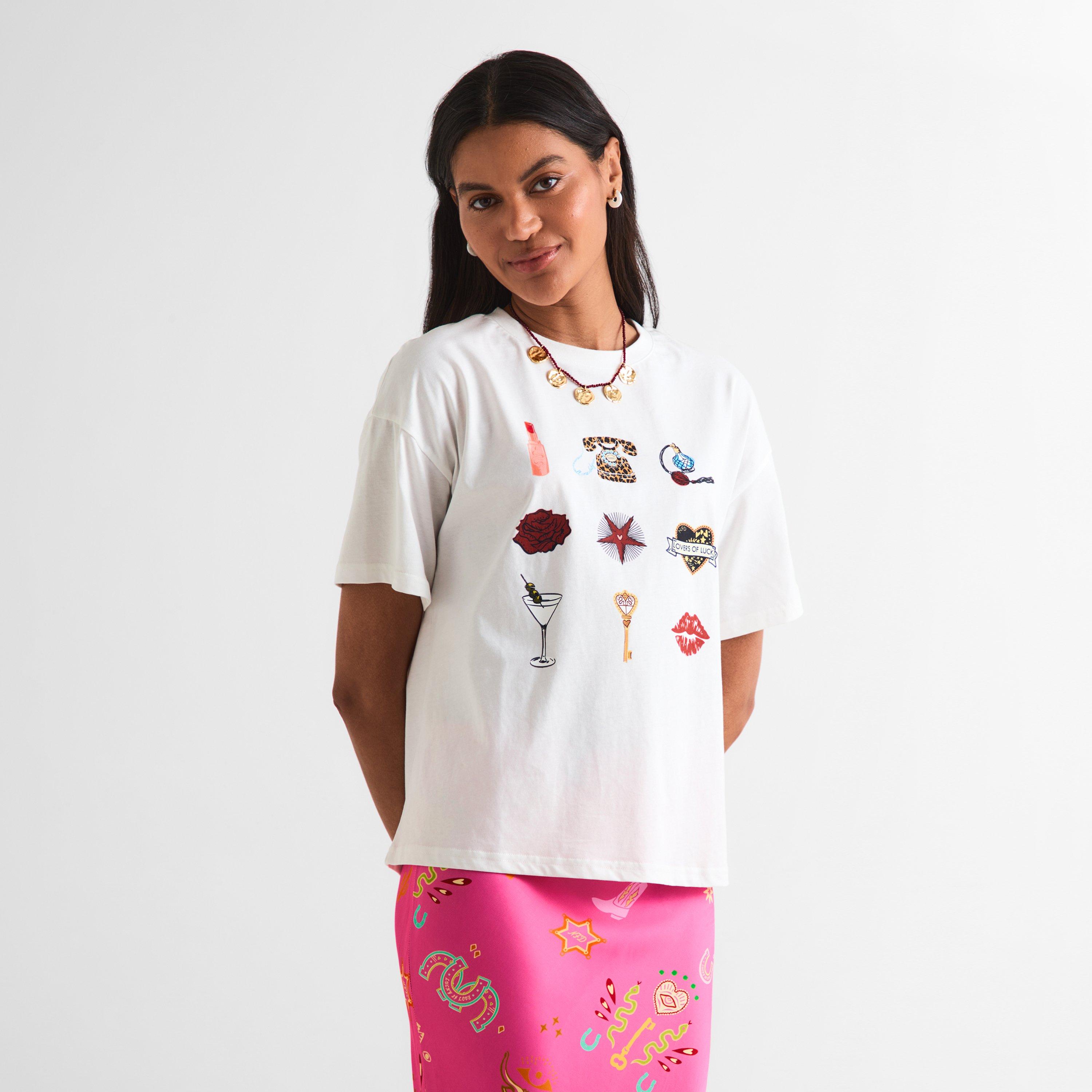 White - Never Fully Dressed - Women's Icons T-Shirt - 3