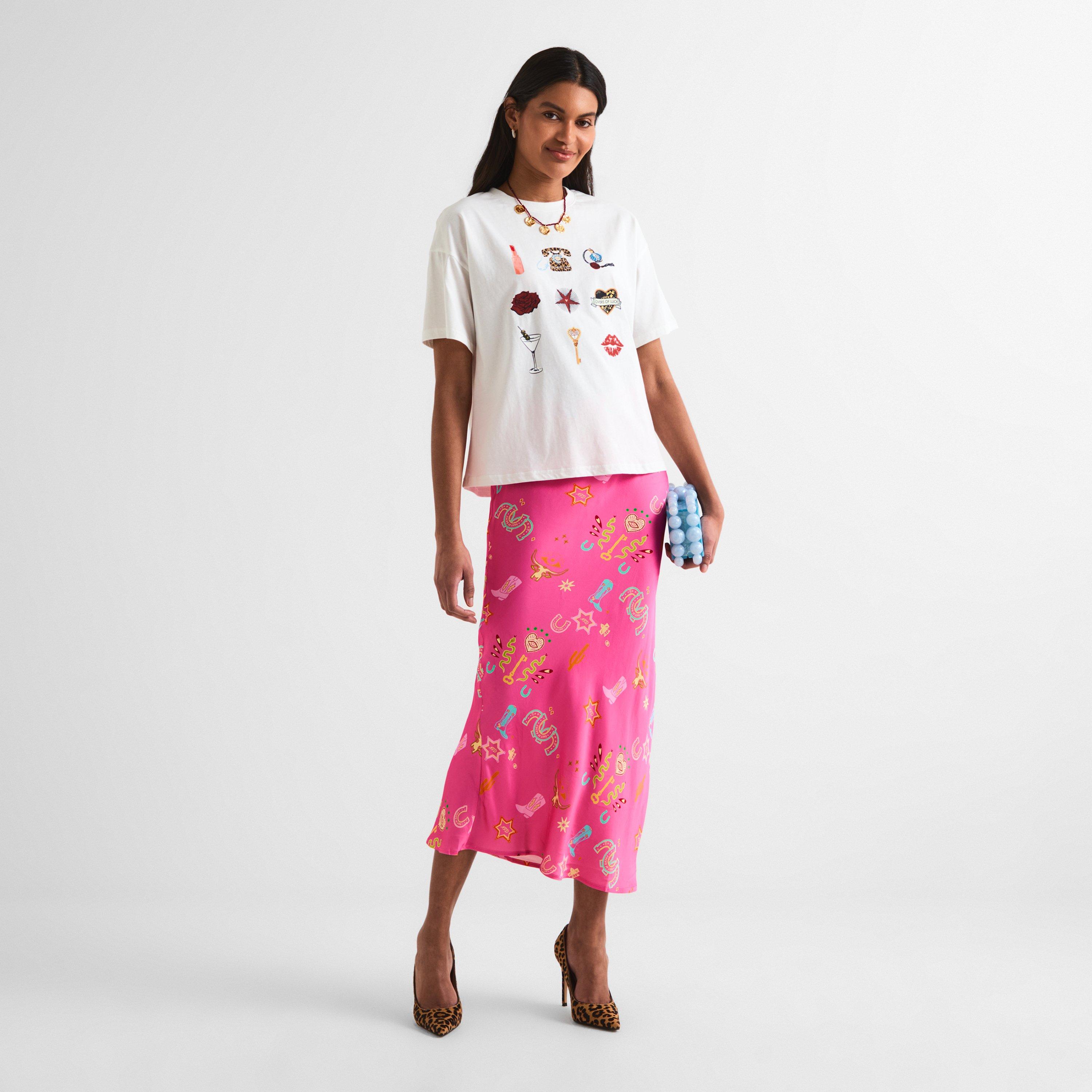 White - Never Fully Dressed - Women's Icons T-Shirt - 5