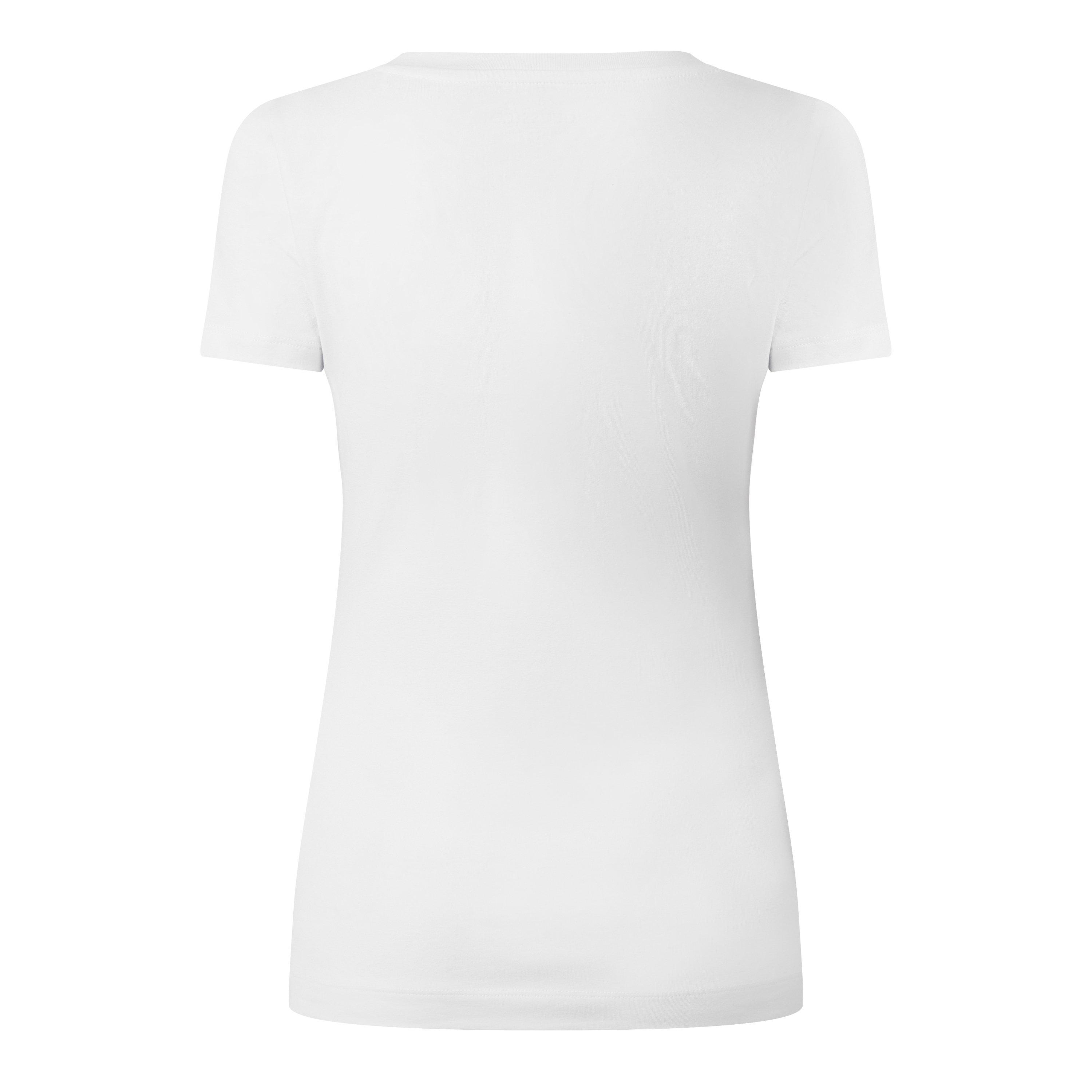 Blanc Pur - Guess - Women's Short Sleeve Paisley Triangle Slim Fit T-Shirt - 2