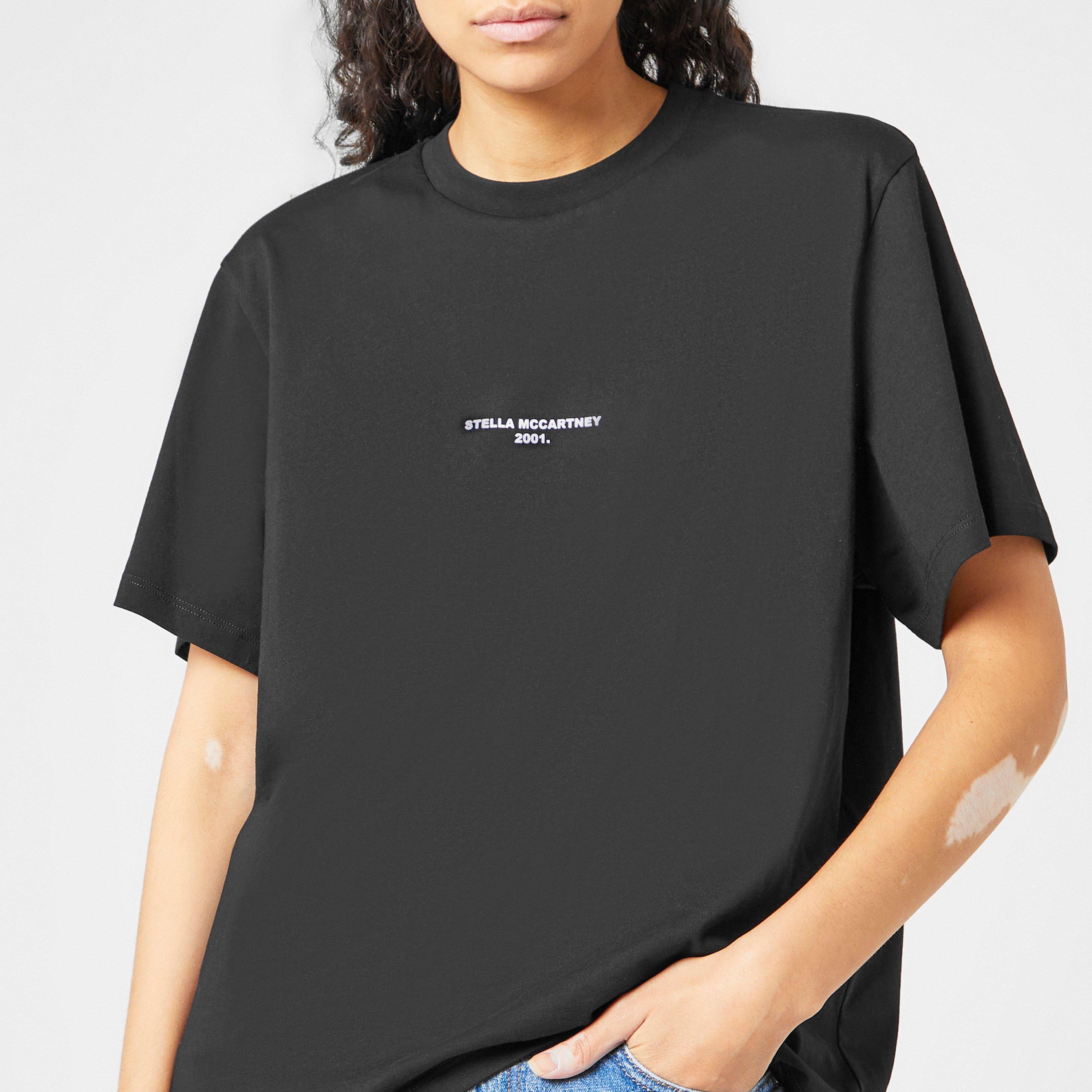 1000 Black - Stella McCartney - 2001 Logo Print T-Shirt - 3