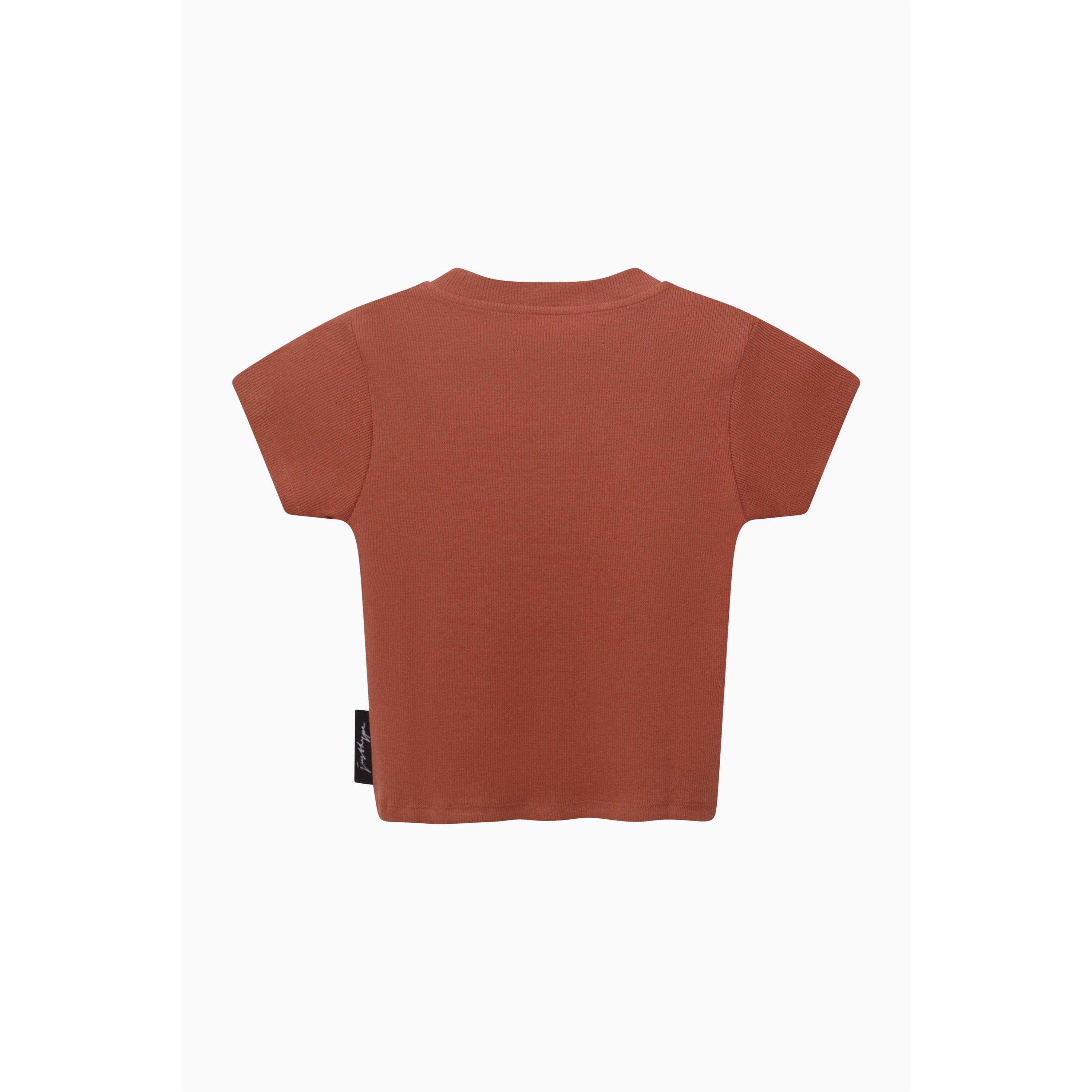 Orange - Hype - Rib Crop T Ld99 - 2