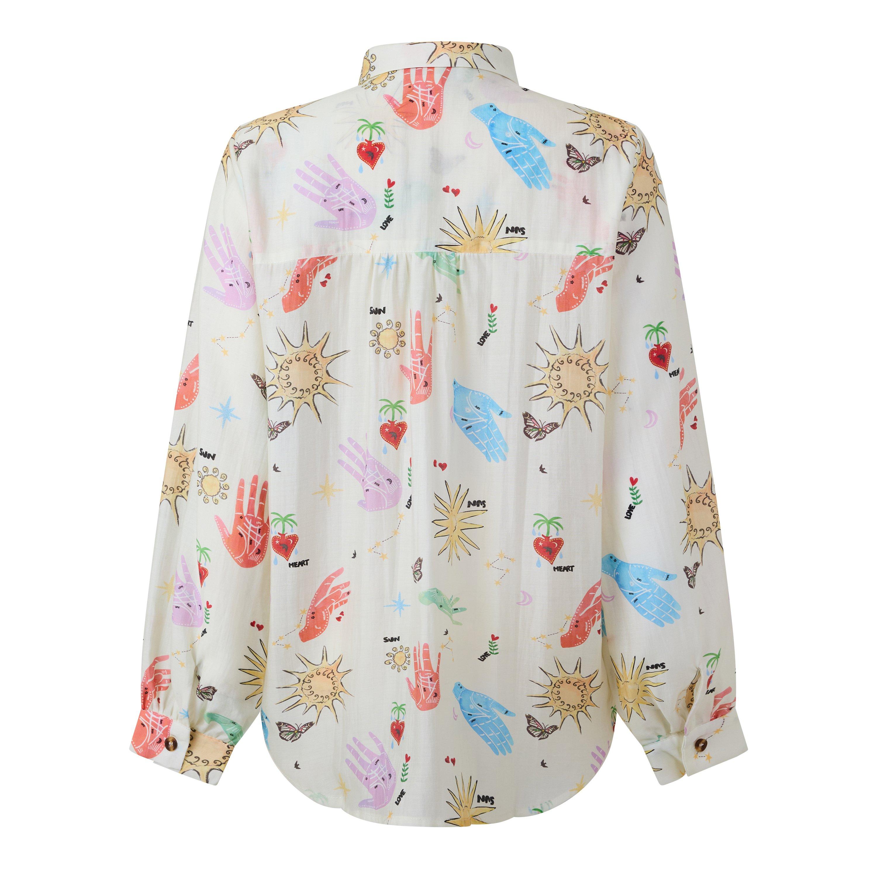 Cream - Never Fully Dressed - Womens Long Sleeve Patterned Shirt - 2