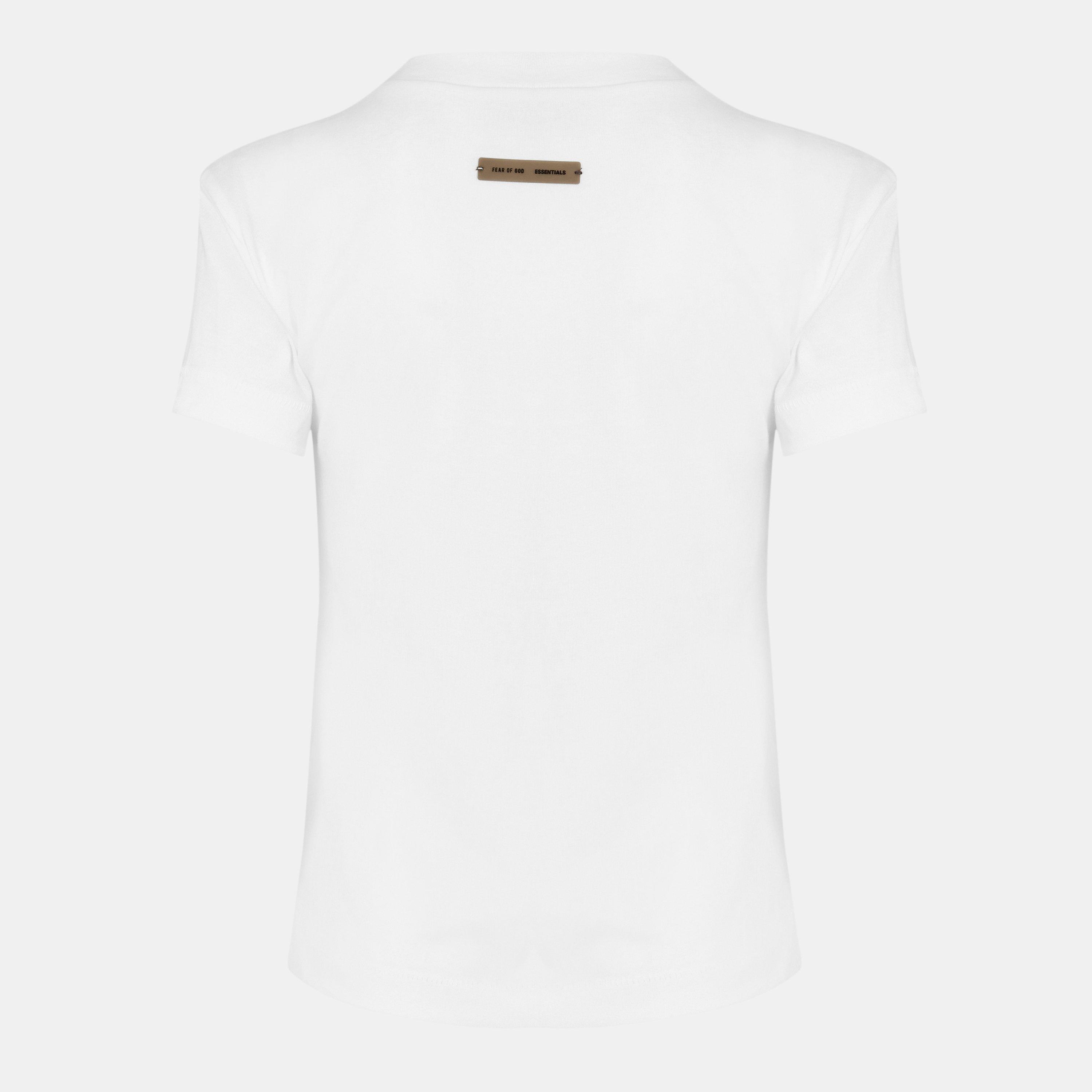 Cloud White - Fear Of God Essentials - Women's Classic Regular Fit T-Shirt - 2