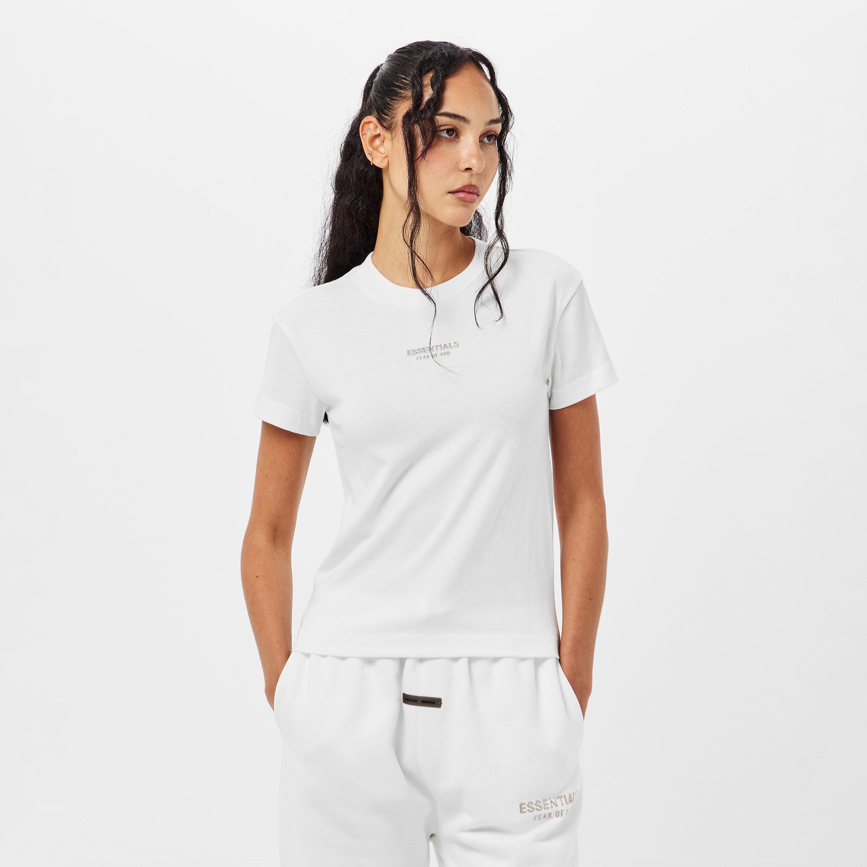 Cloud White - Fear Of God Essentials - Women's Classic Regular Fit T-Shirt - 3