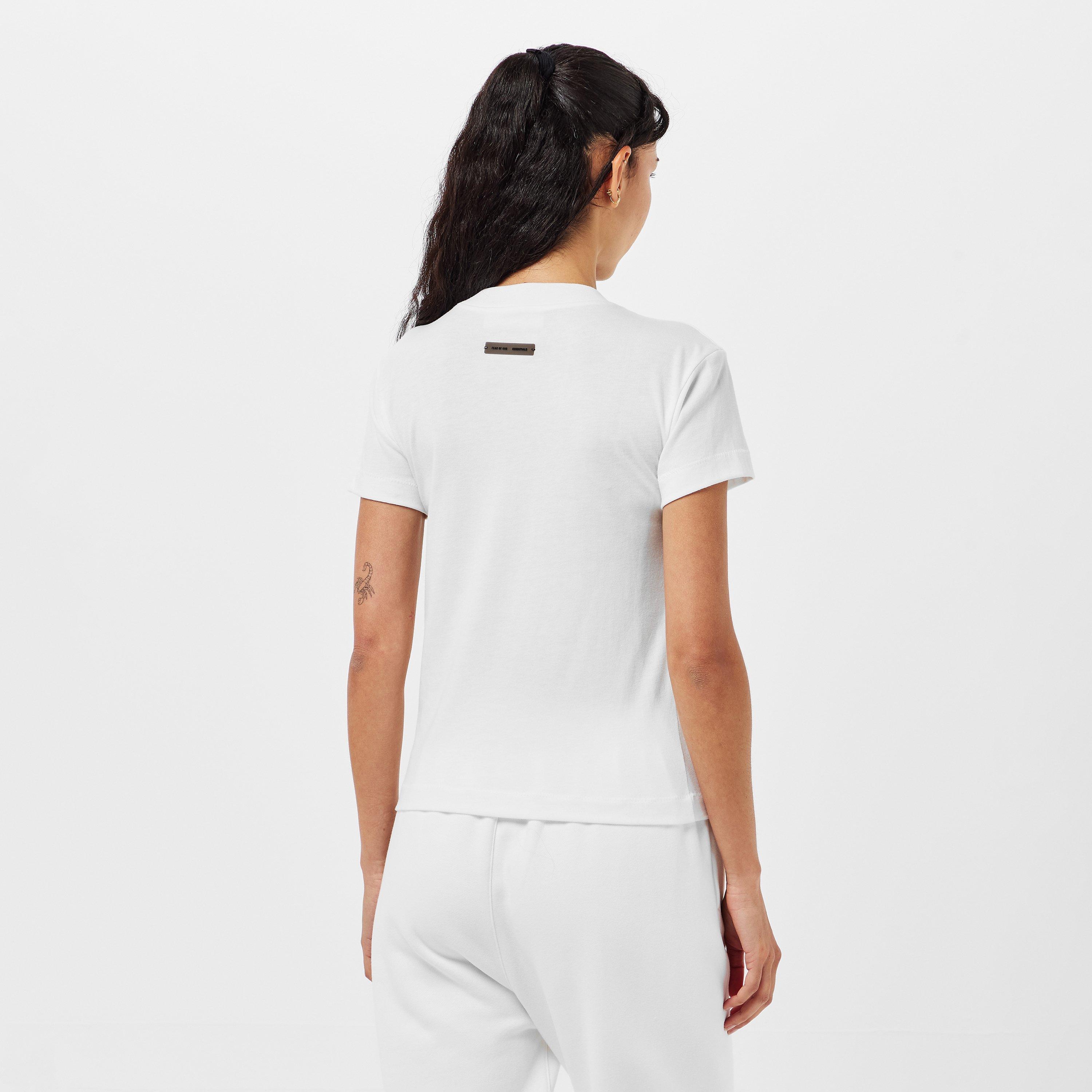 Cloud White - Fear Of God Essentials - Women's Classic Regular Fit T-Shirt - 4